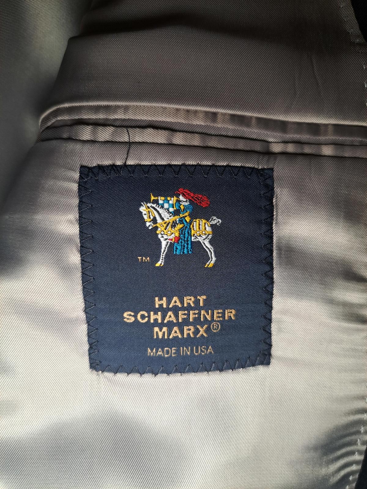 Hart Schaffner Marx Hart Schaffner Marx Blazer Mens 41L Blue Bronze Buttons Wool Size 40R - 2 Thumbnail