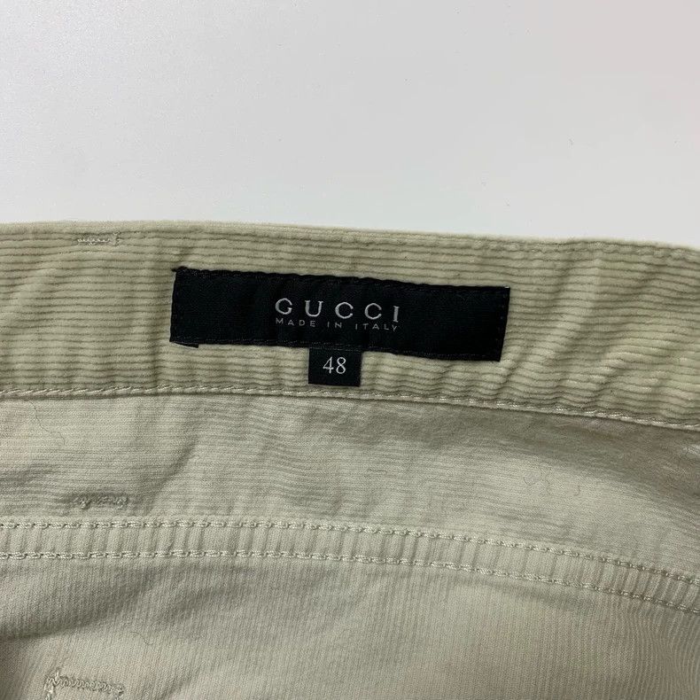 Gucci Gucci Light green corduroy casual pants 2501-Nextarrow Size US 32 / EU 48 - 4 Thumbnail