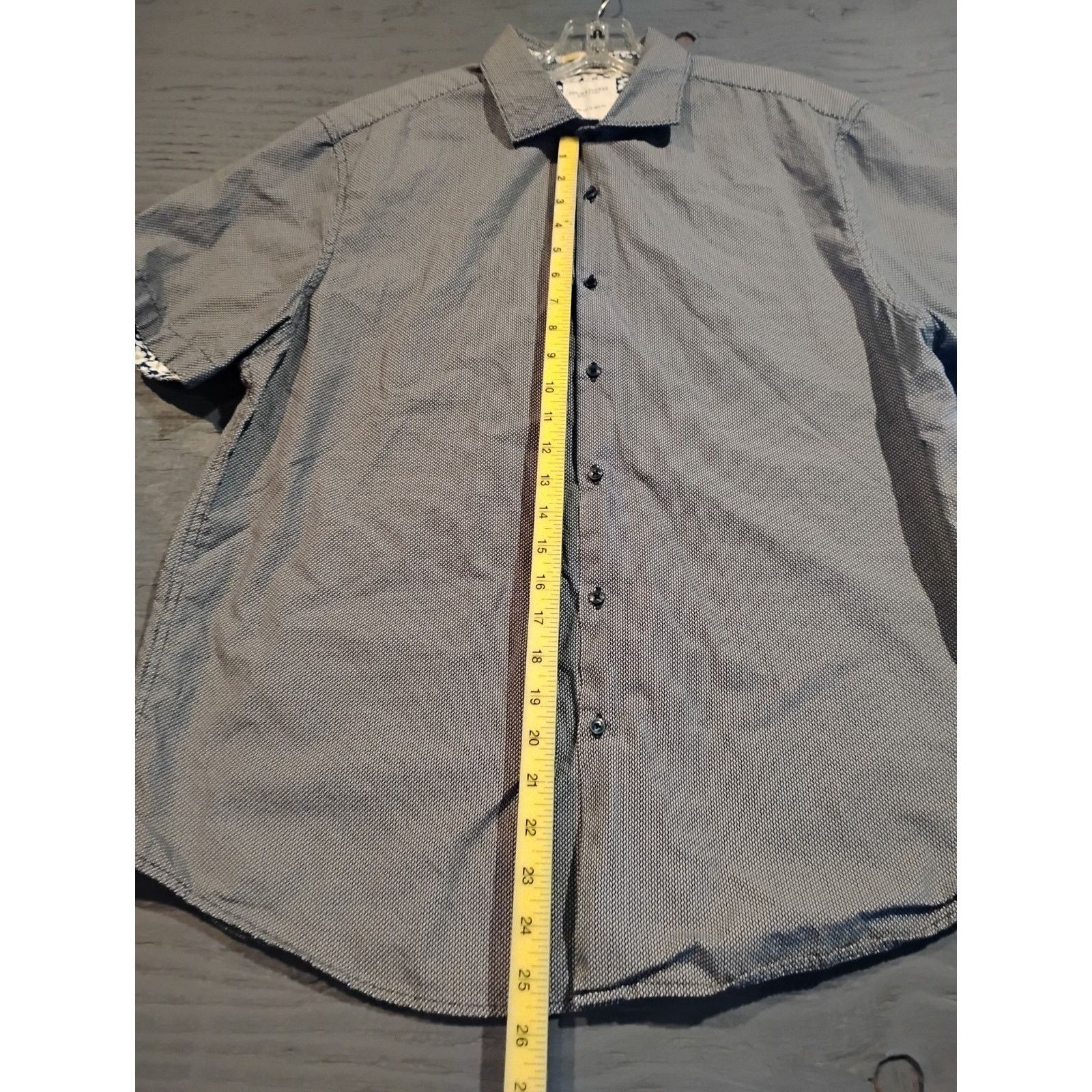 Other D & F (XL) Floral Interior Gray Button Dress Shirt Size US XL / EU 56 / 4 - 7 Thumbnail