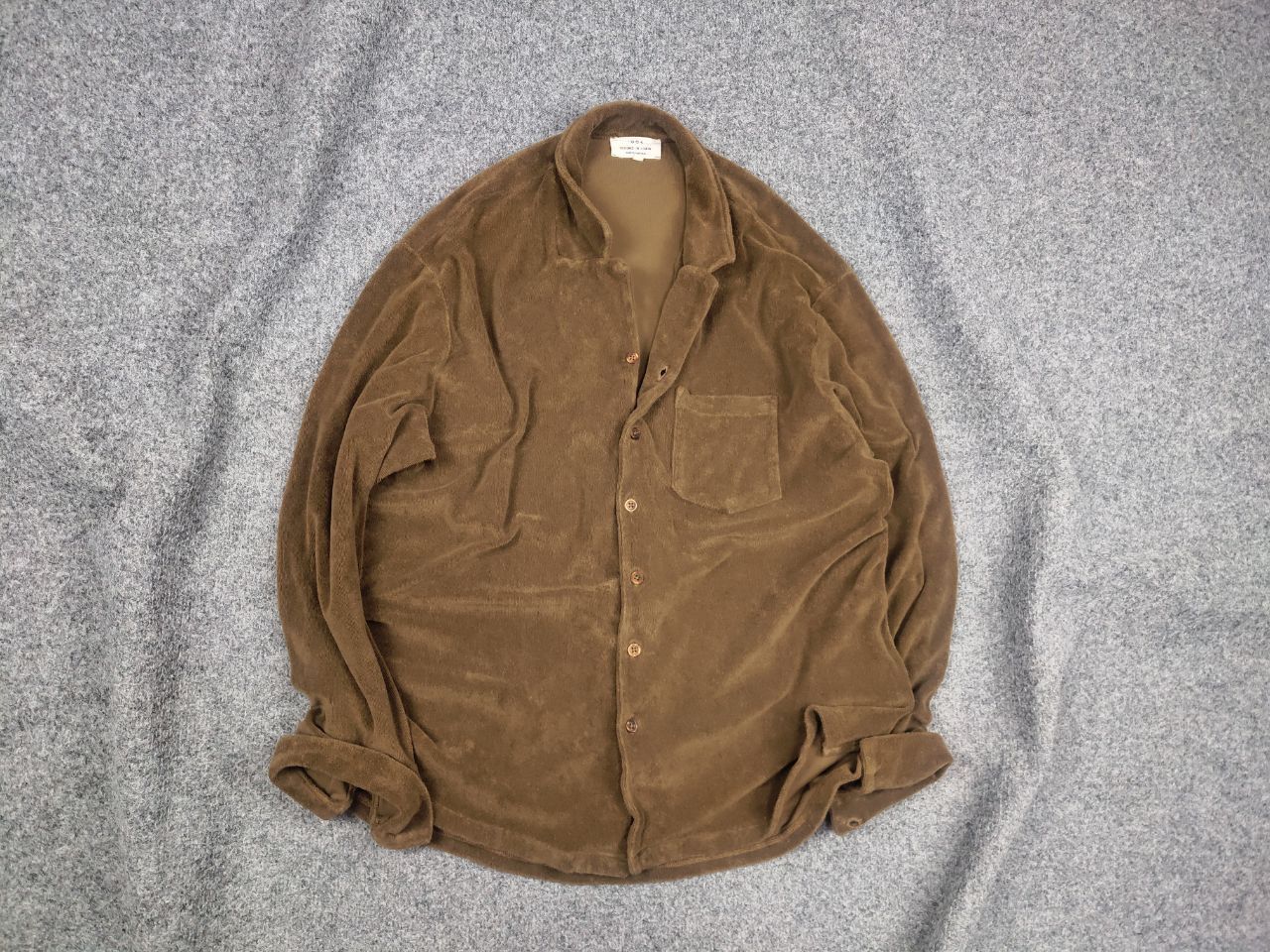 Other Plus 315 Designed in Lisbon Overshirt Button Velour brown Size US XL / EU 56 / 4 - 1 Thumbnail