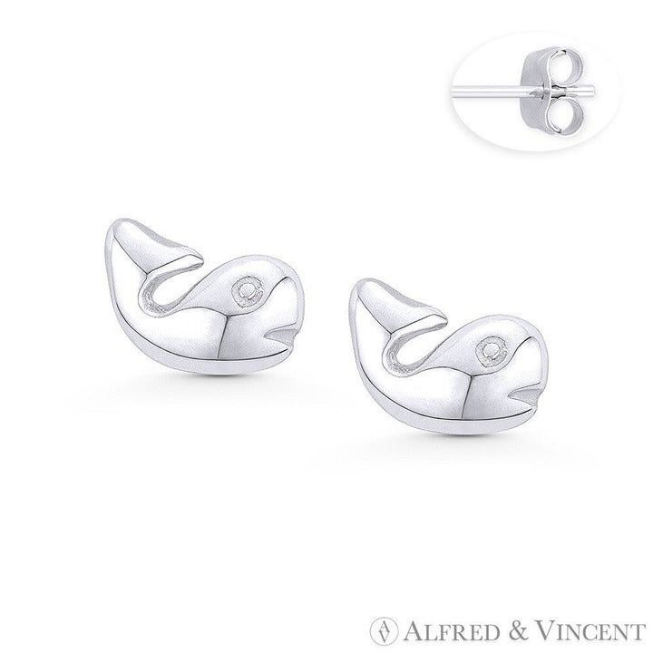 Other Whale Fish & Sealife Charm Stud Earrings Size ONE SIZE - 1 Preview