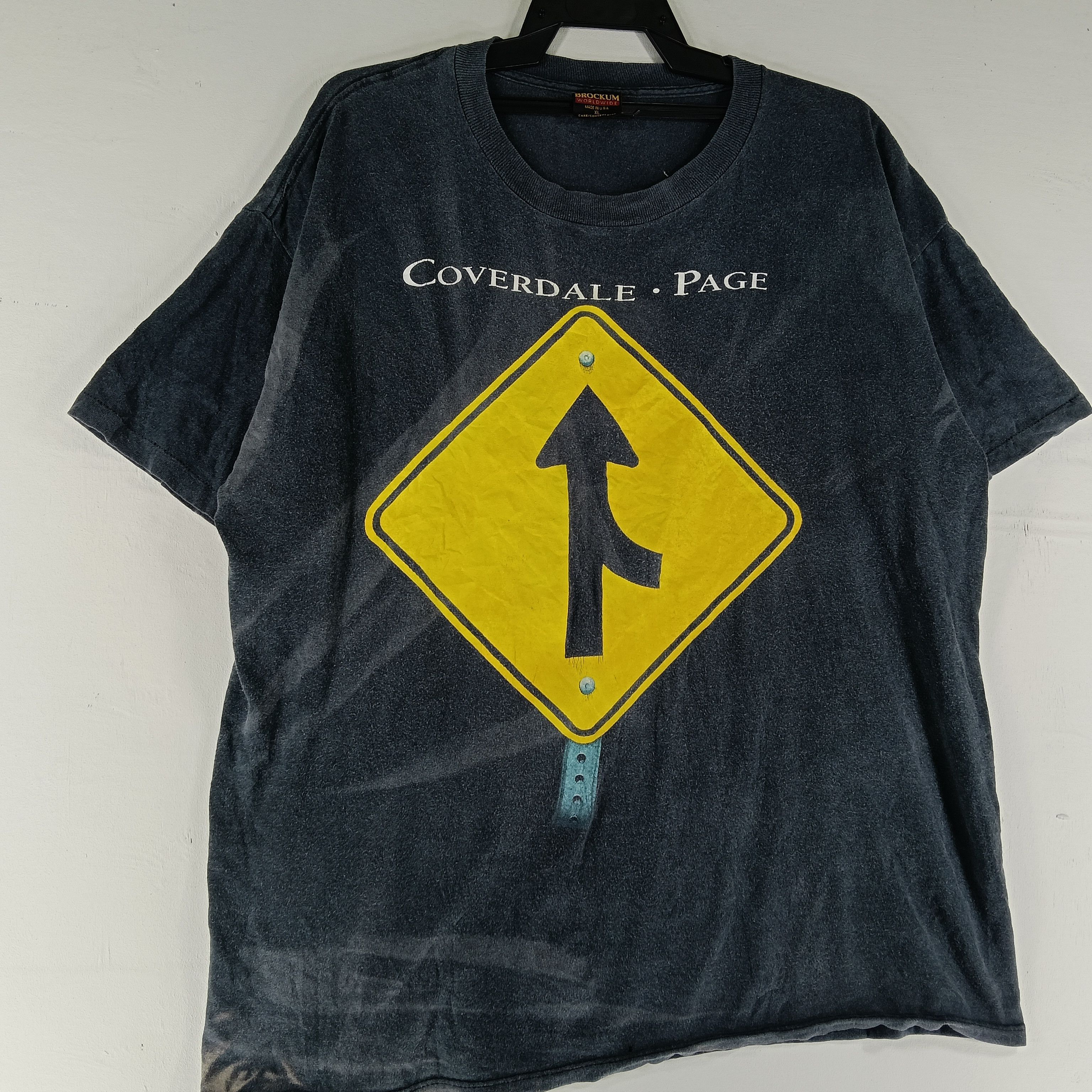 Band Tees Vintage 90's English singer David Coverdale Guitarist Size US XL / EU 56 / 4 - 3 Thumbnail
