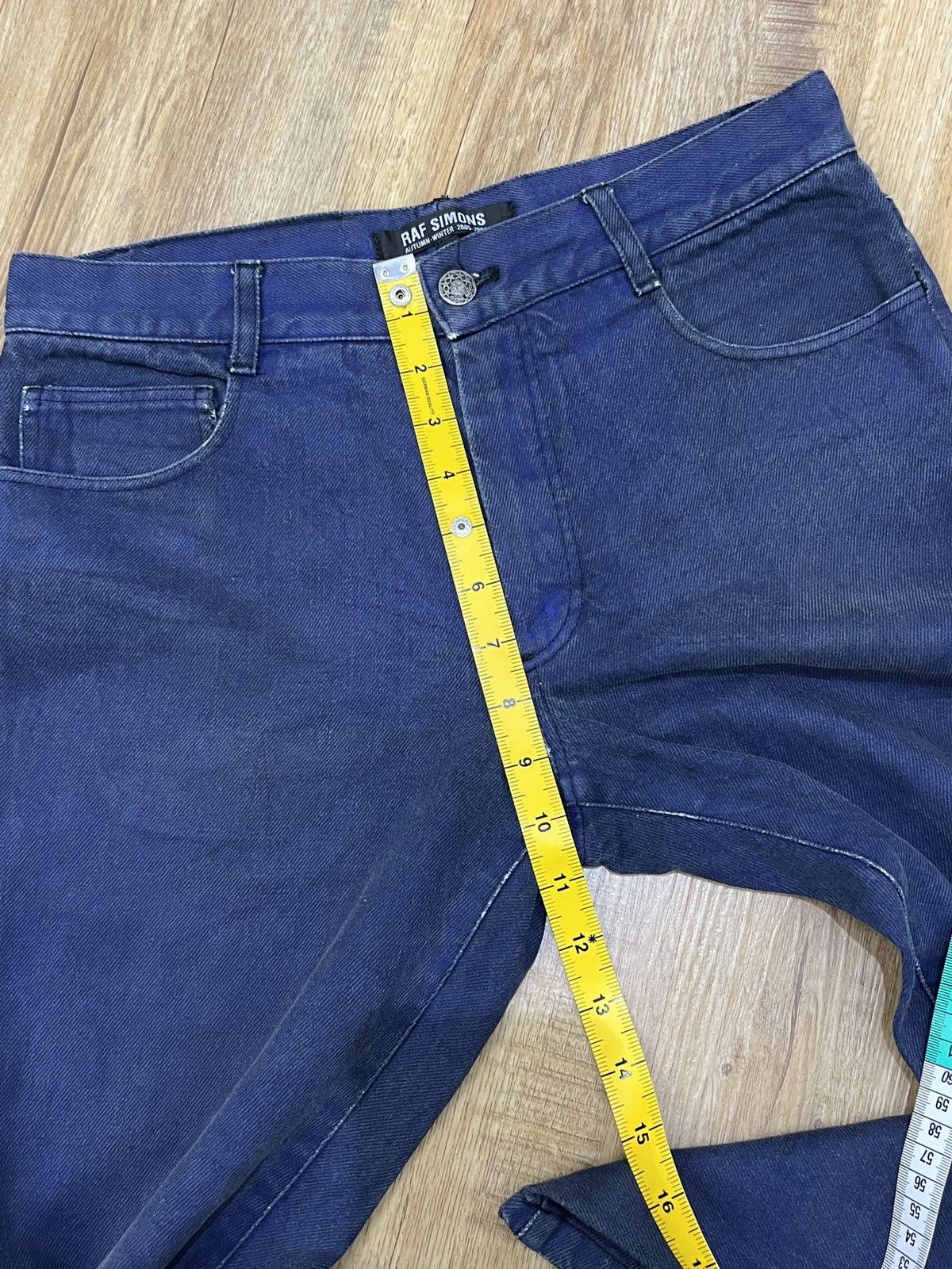 Designer × Japanese Brand × Raf Simons VINTAGE RAF SIMONS AUTUMN WINTER 2005-2006 DESIGNER DENIM Size US 30 / EU 46 - 16 Thumbnail