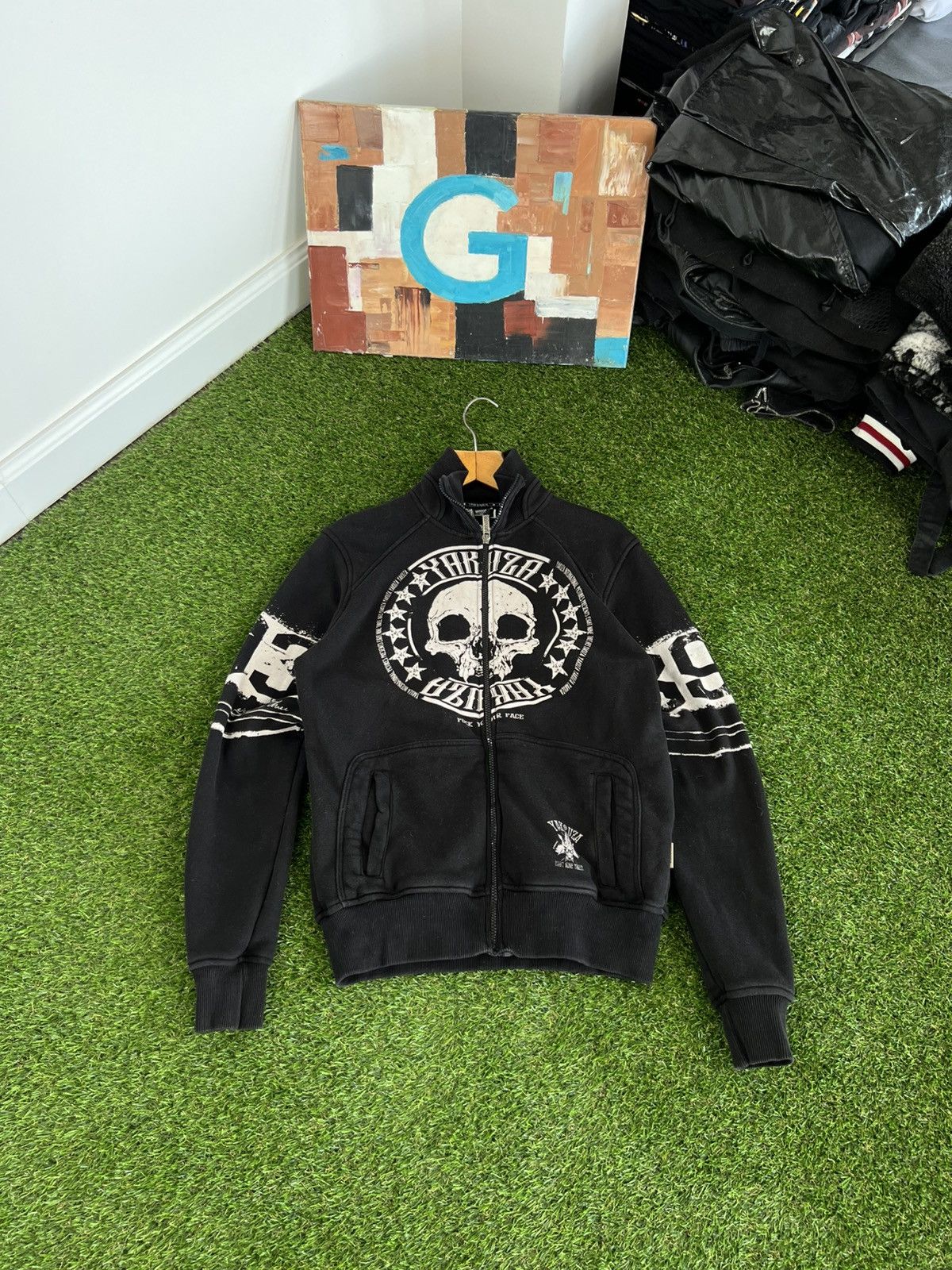 Affliction 2000s AFFLICTION SKULL ZIP ALL OVER PRINT Size US M / EU 48-50 / 2 - 1 Thumbnail