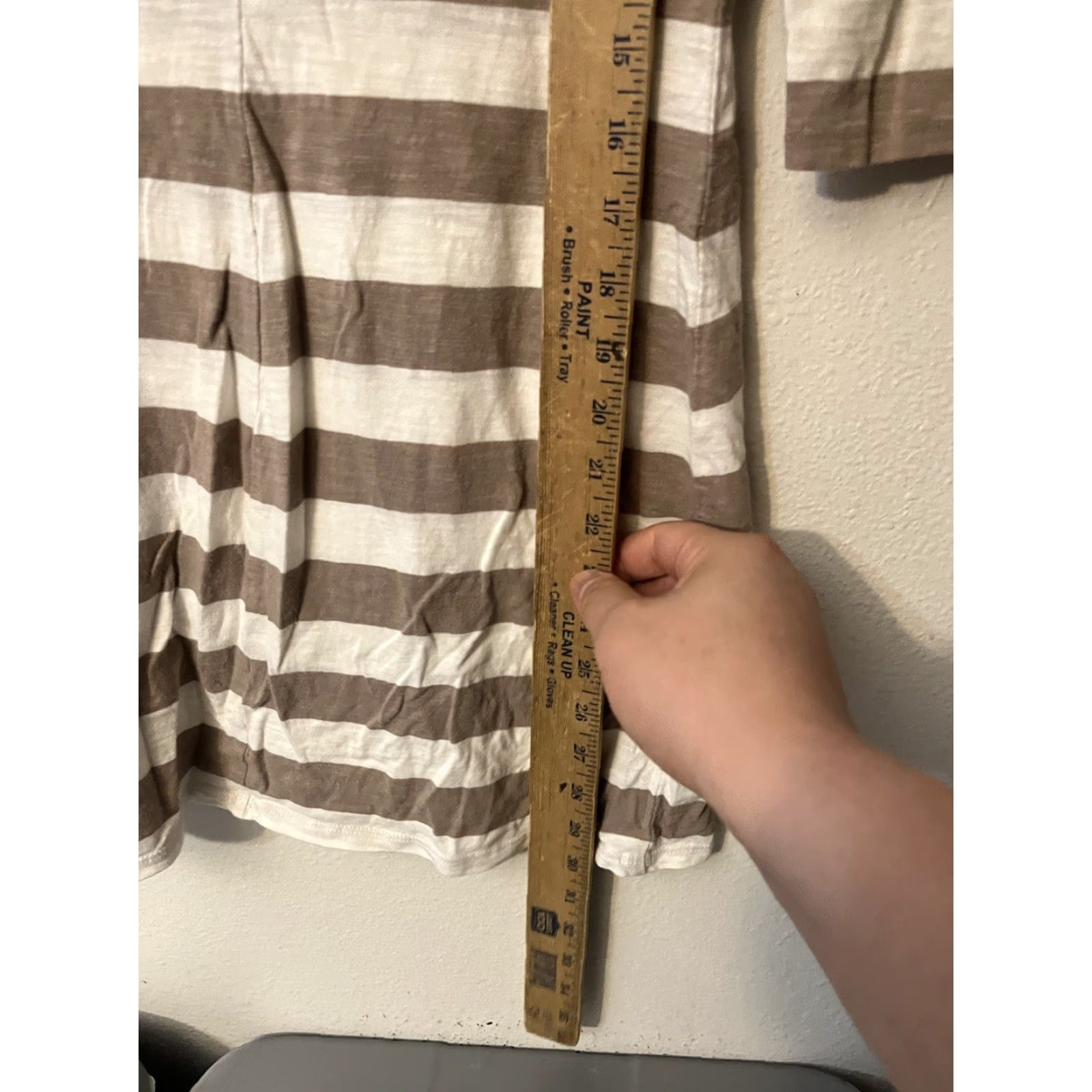 Express Express dress tunic stripes orange tan long sleeve Small stretch casual soft Size S / US 4 / IT 40 - 4 Thumbnail