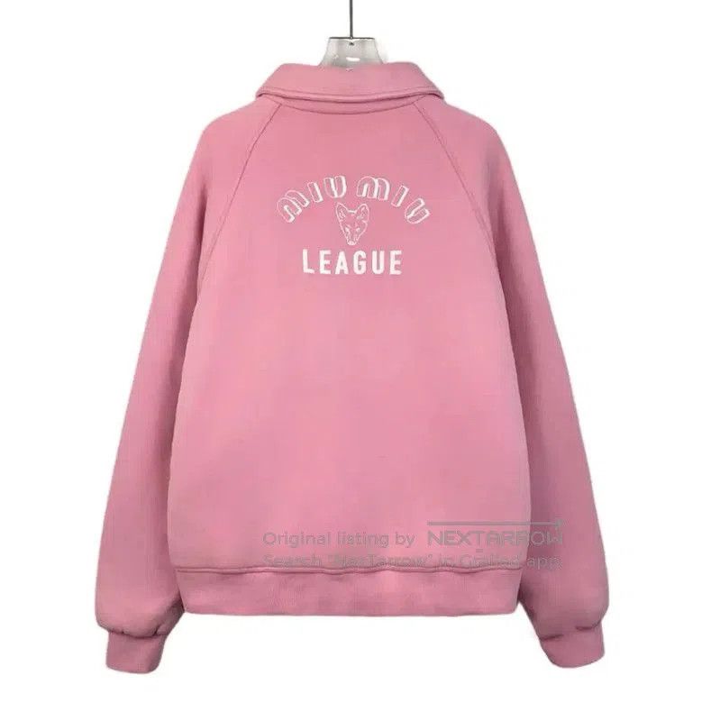 Miu Miu Miu Miu Pink Cotton Women's Jacket . Size XS / US 0-2 / IT 36-38 - 2 Thumbnail