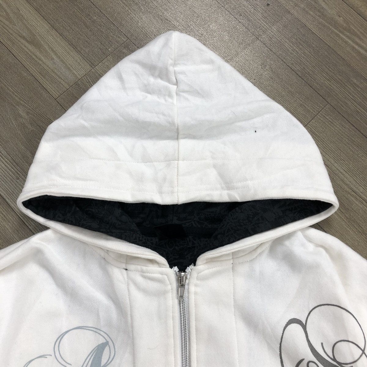 If Six Was Nine × Japanese Brand × Le Grande Bleu (L.G.B.) 2000s Airwak Poem Tribal Goa Lgb Punk Stye Zipper Hoodie Size US L / EU 52-54 / 3 - 8 Thumbnail