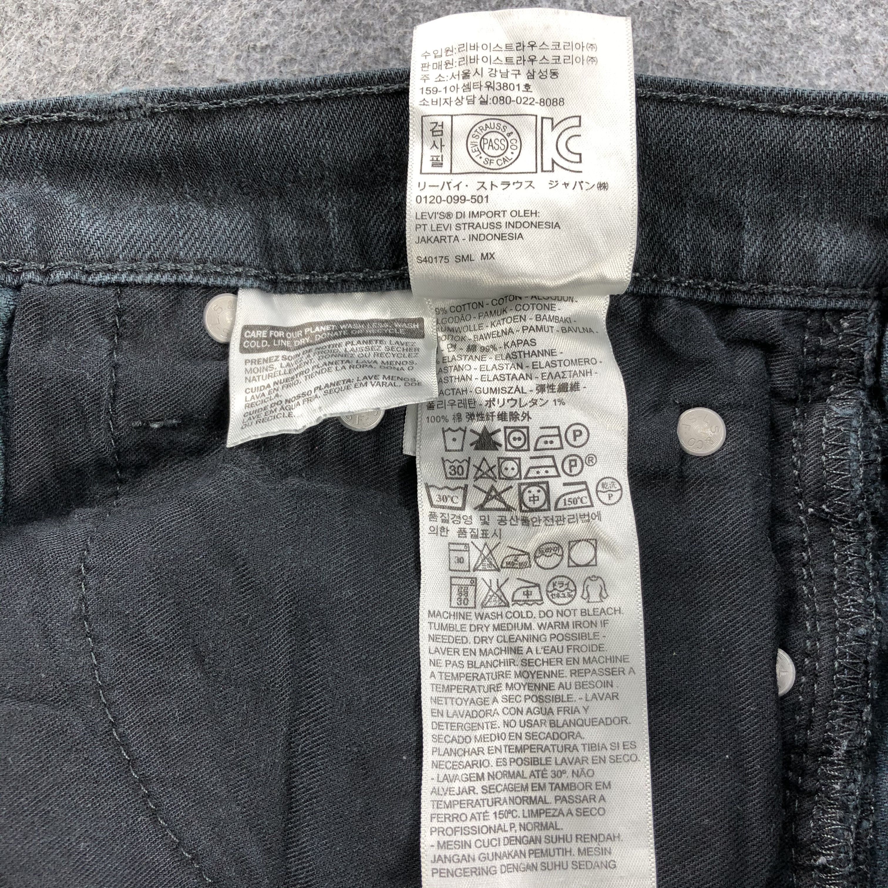 Levi's Skinny Levis S496 Jeans DarkWash Denim-J1113 Size US 31 - 13 Thumbnail