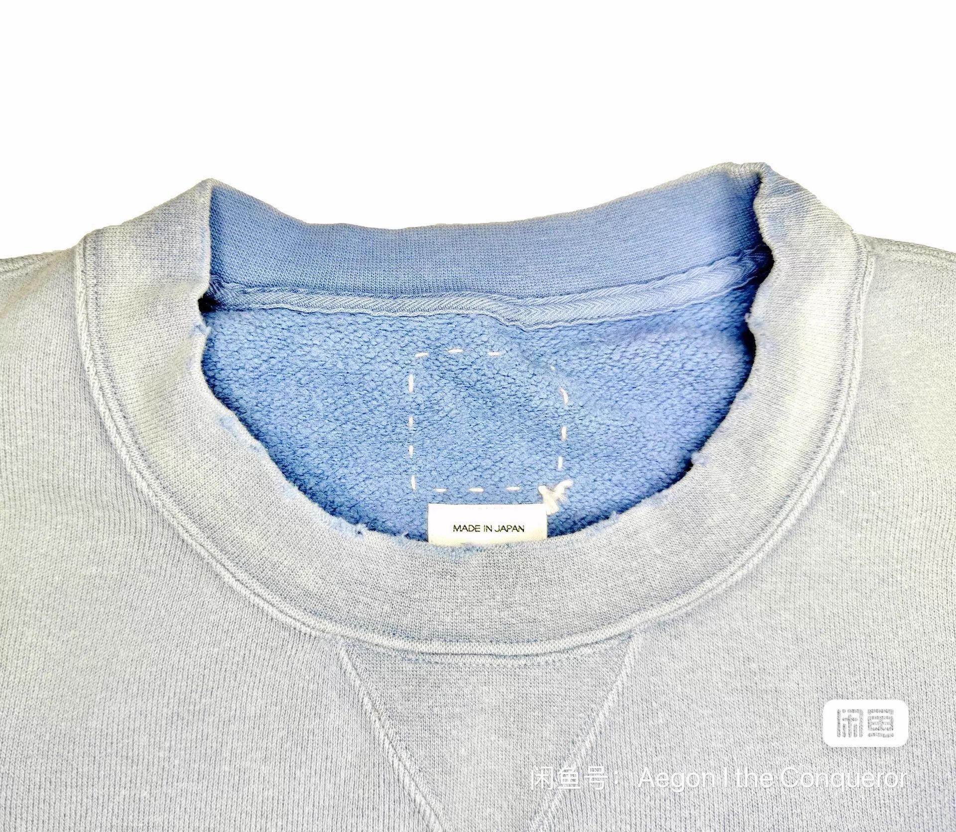 Visvim visvim 23ss court sweat s/s crash distressed blue 3 Size US L / EU 52-54 / 3 - 3 Thumbnail