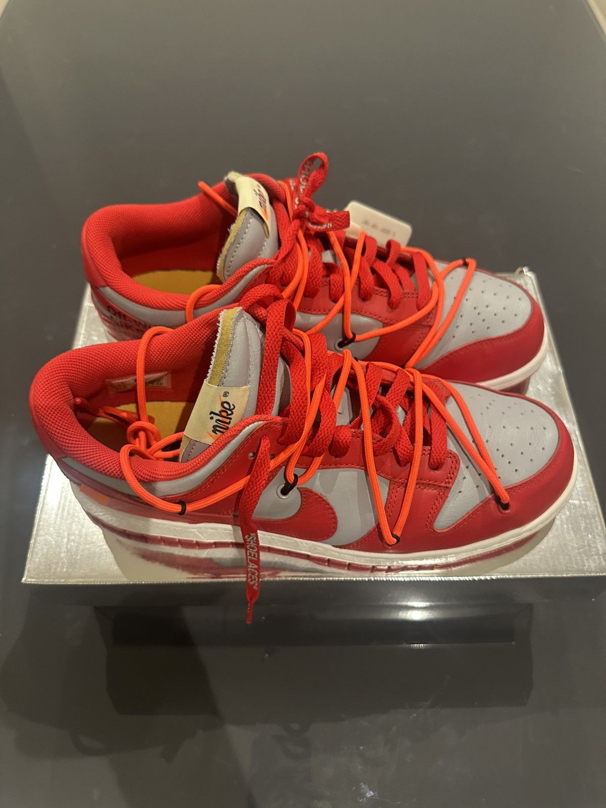 Nike × Off-White Nike dunk low x Off white "University Red" Size US 10 / EU 43 - 3 Thumbnail
