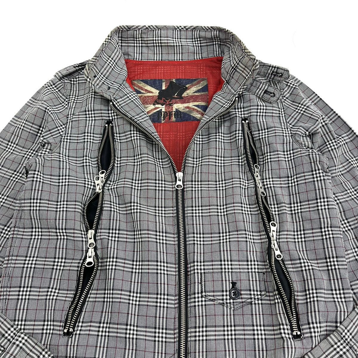 PPFM 2000s PPFM Five Pocket Punks Plaid Bikers Jacket Lgb Goa Size US M / EU 48-50 / 2 - 5 Thumbnail