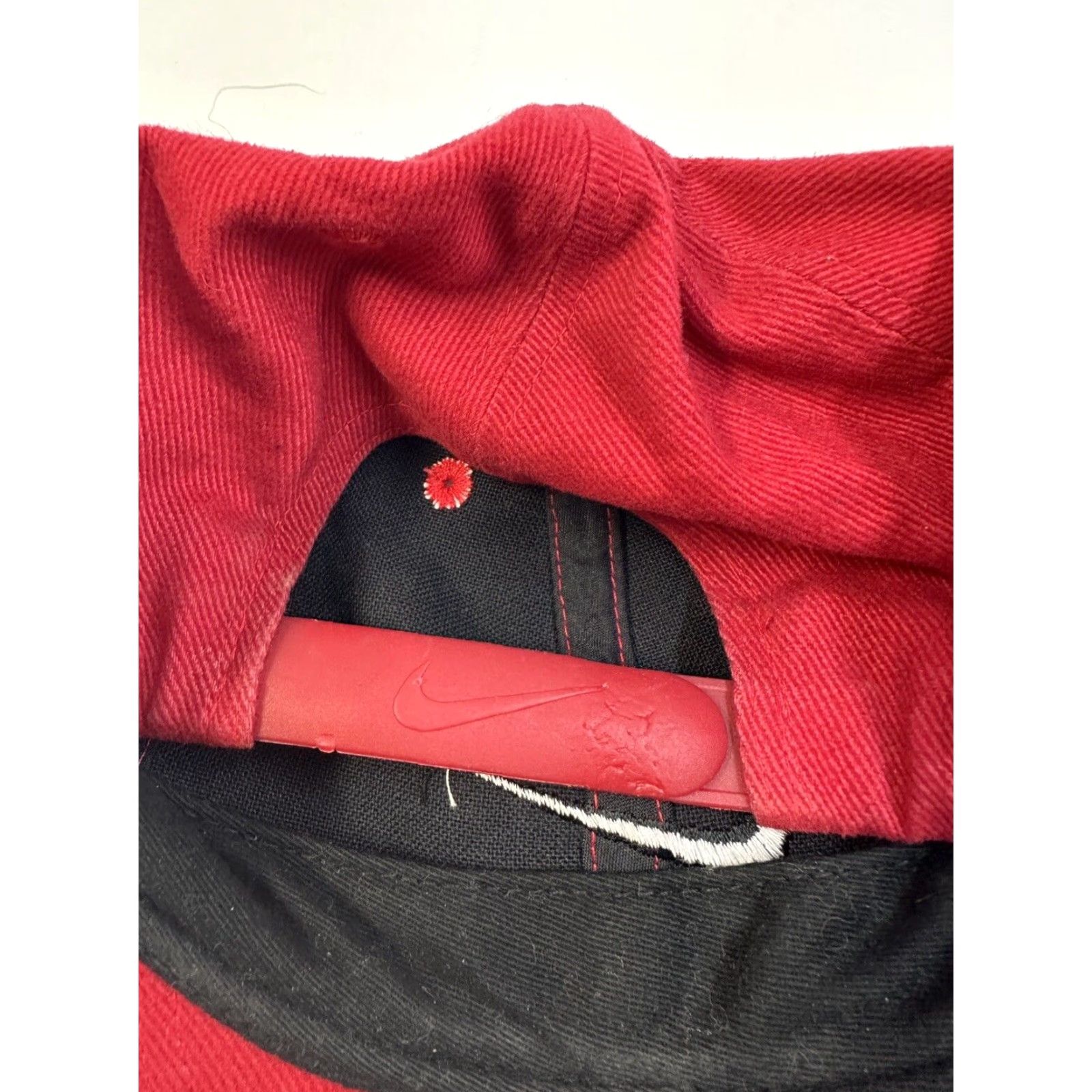 Nike VINTAGE Nike Hat Adult Red Adjustable Snapback Size ONE SIZE - 5 Thumbnail