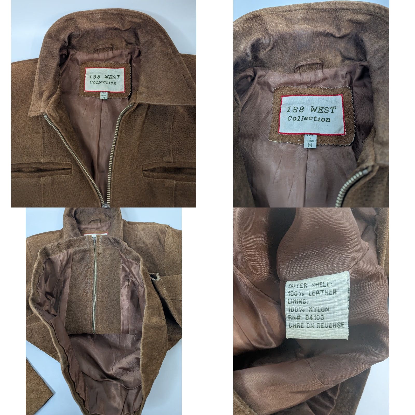 Vintage VINTAGE 188 West Leather Jacket Full Zip Front Western Cowgirl Rodeo Size M Medium Brown Women Jacket Regular Western Theme Mens Womens? Size M / US 6-8 / IT 42-44 - 8 Thumbnail