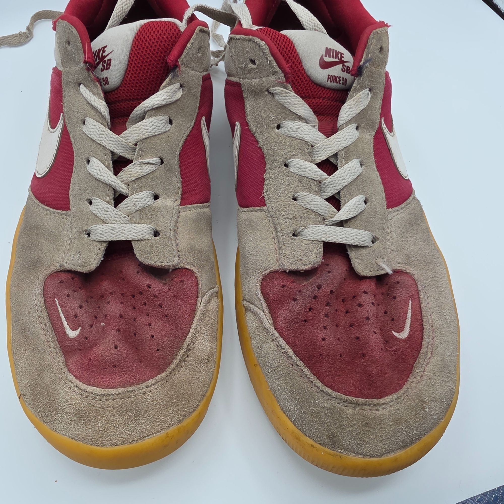 Nike Nike SB Force 58 Team Red Gum Light Brown Mens Size 11.5 Sne Size US 11.5 / EU 44-45 - 10 Thumbnail