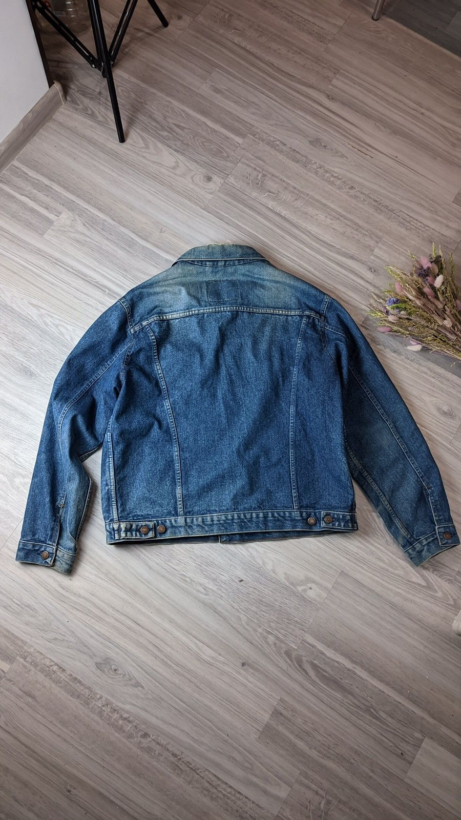 Japanese Brand × Levi's × Vintage Y2K 90s Levis vintage faded washed denim jacket ripped Size US XL / EU 56 / 4 - 5 Thumbnail