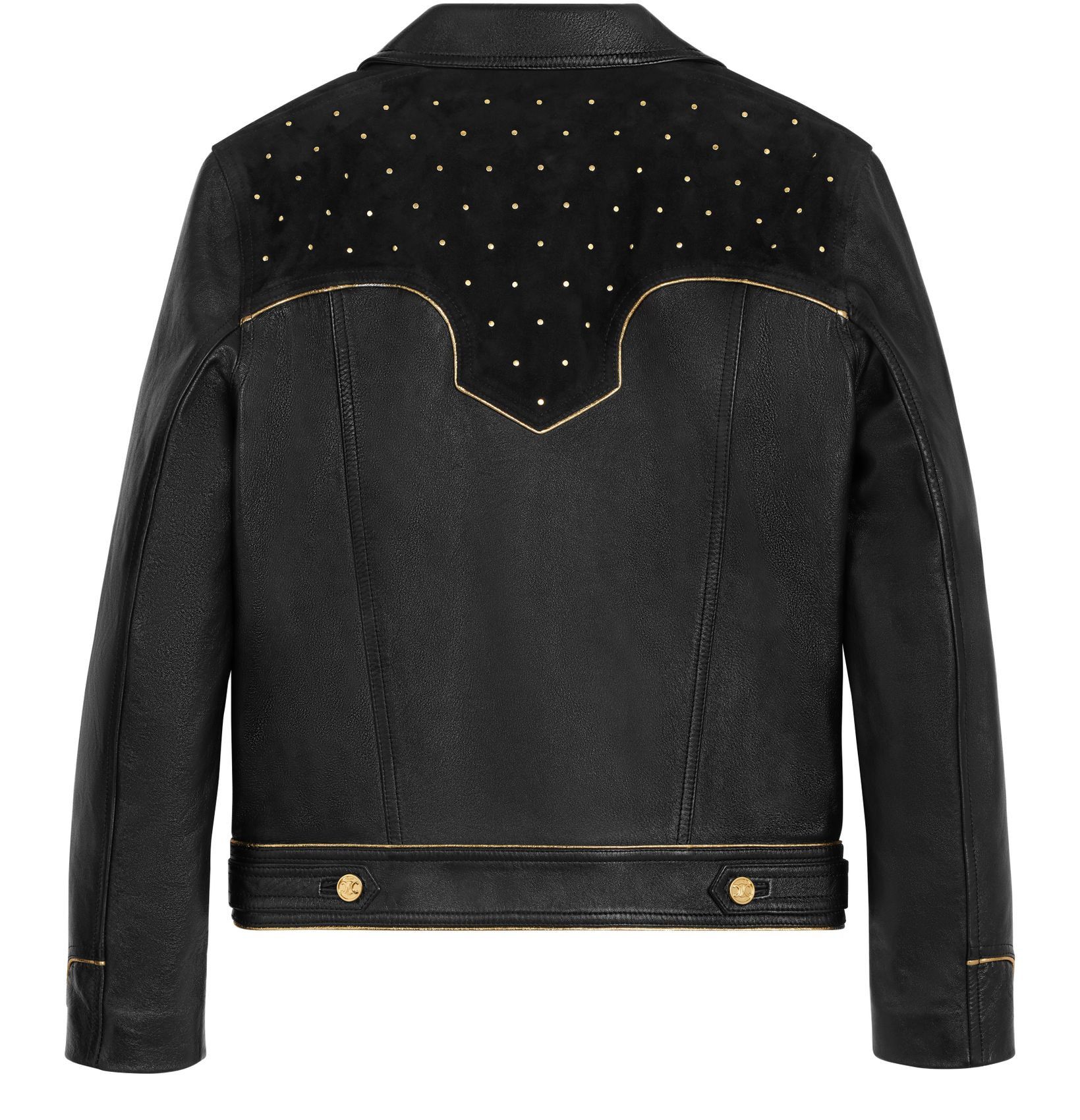 さりげなさ♪◇トリオンフ BLOUSON JACKET◇CELINE Women's Triomphe blouson jacket in soft lambskin | CELINE | 24S