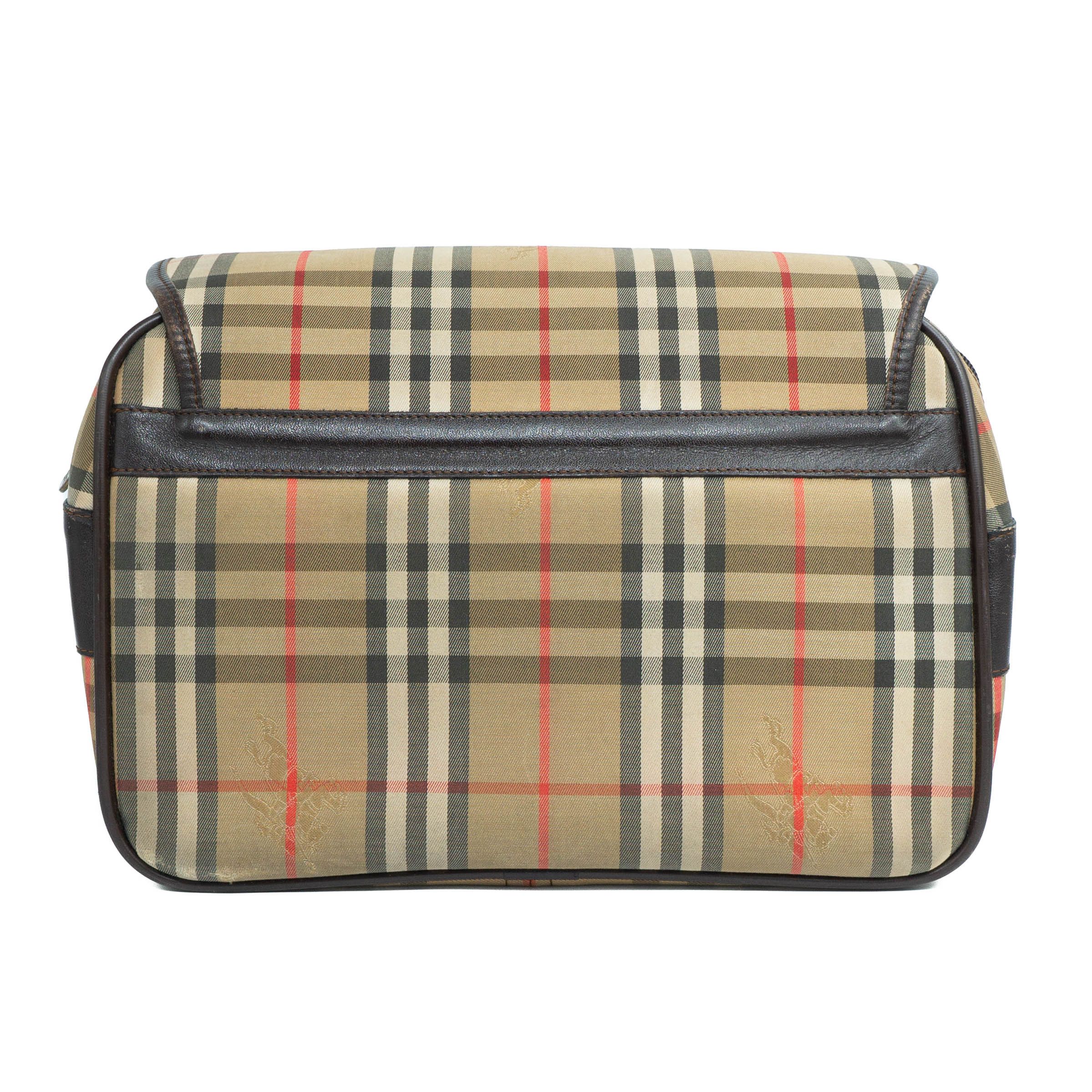 Burberry BURBERRY Check Monogram Camera Bag Crossbody Vintage 90s 00s Size ONE SIZE - 3 Thumbnail