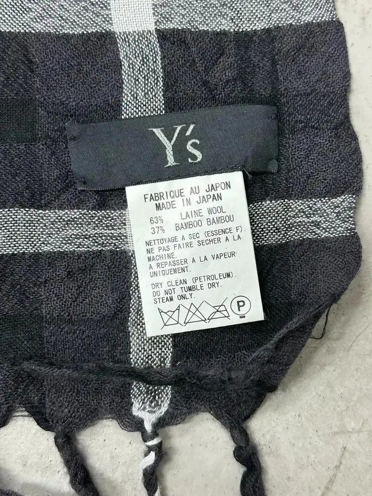 Yohji Yamamoto Yohji Yamamoto Y's Plaid Scarf-2505 Size ONE SIZE - 5 Thumbnail