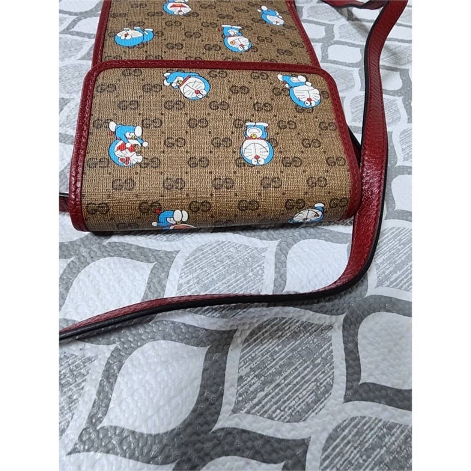 Gucci GUCCI X DORAEMON Mini GG Supreme Monogram Mini Crossbody Bag Size ONE SIZE - 6 Thumbnail