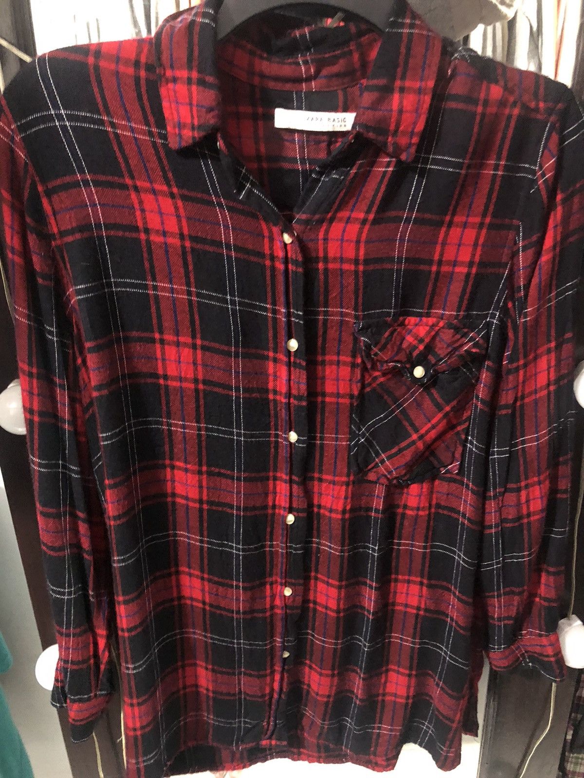Vintage × Zara VINTAGE x ZARA BASIC x SHIRTS BLACK RED Size US M / EU 48-50 / 2 - 1 Thumbnail