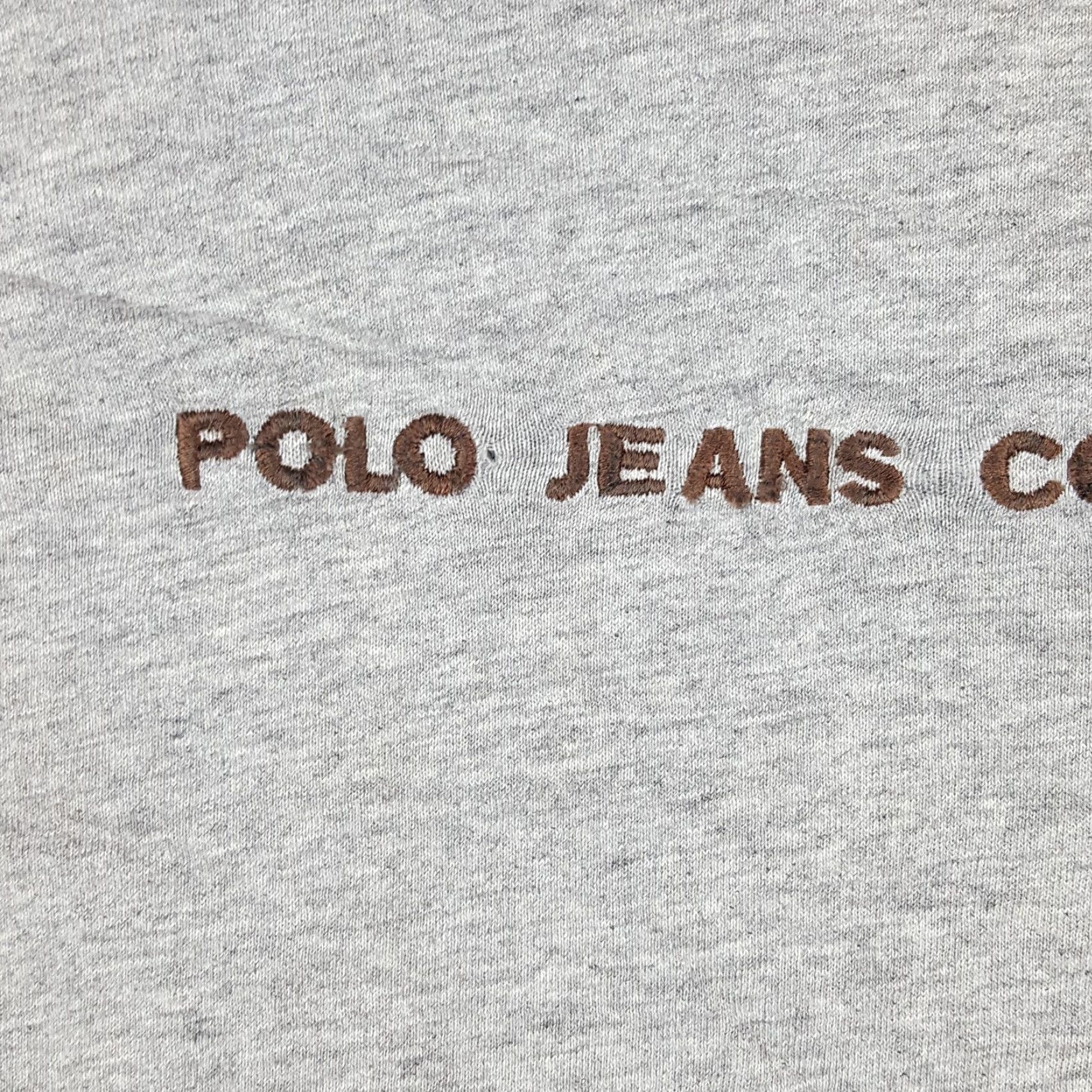 Ralph Lauren VINTAGE Ralph Lauren Polo Jeans Co Logo T Shirt Size M Distressed Preppy RL Gray 90s Mens Size US M / EU 48-50 / 2 - 3 Thumbnail