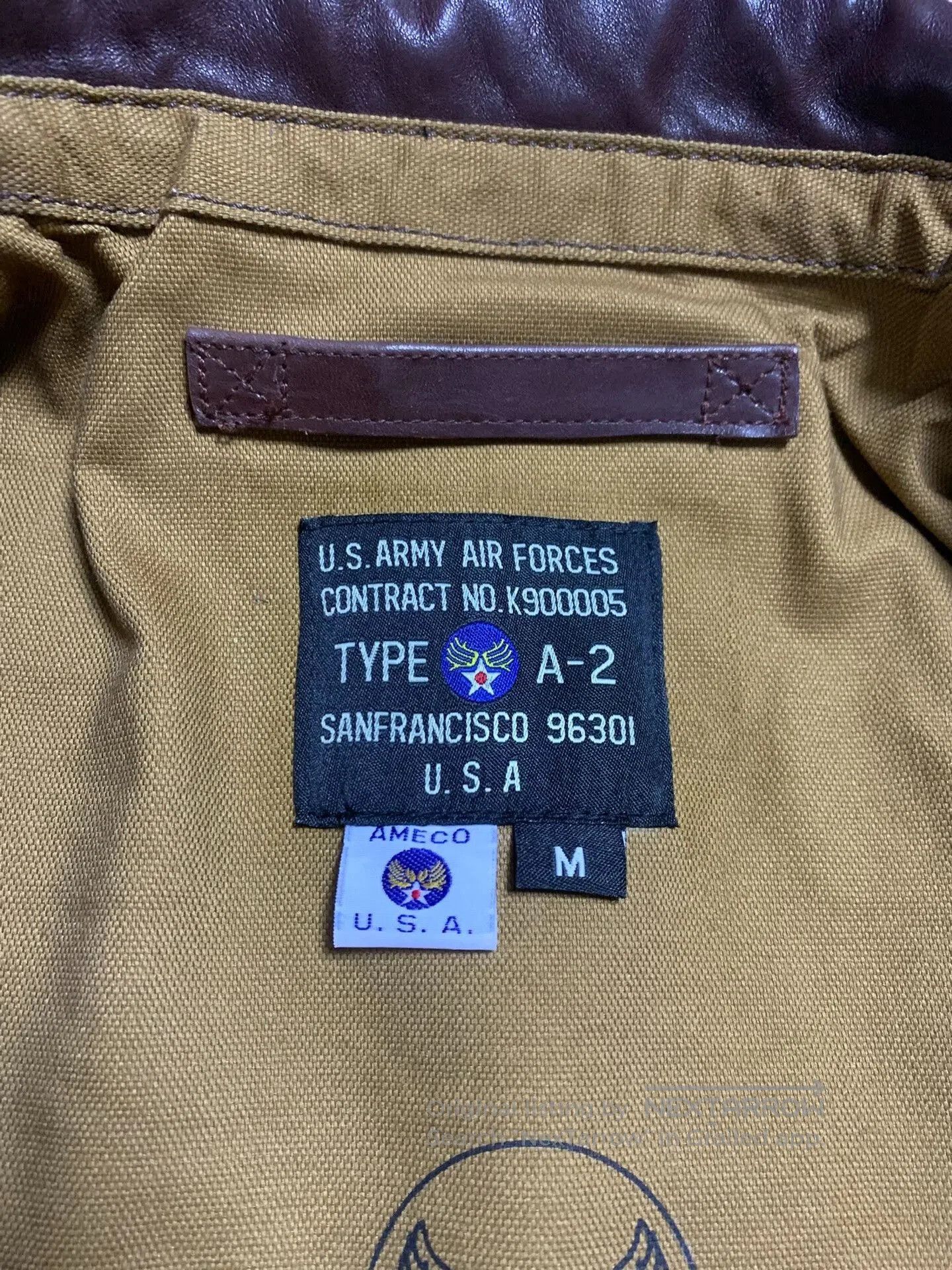 Vintage classic ameco a-2 brown leather flight jacket. Size US S / EU 44-46 / 1 - 8 Thumbnail