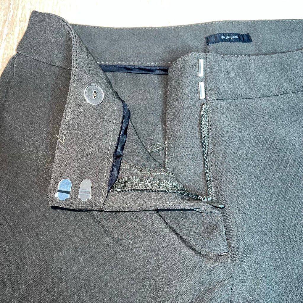 Worthington Worthington Forest Green Slim Leg Trousers Fitted Career Wea Size 28" / US 6 / IT 42 - 5 Thumbnail