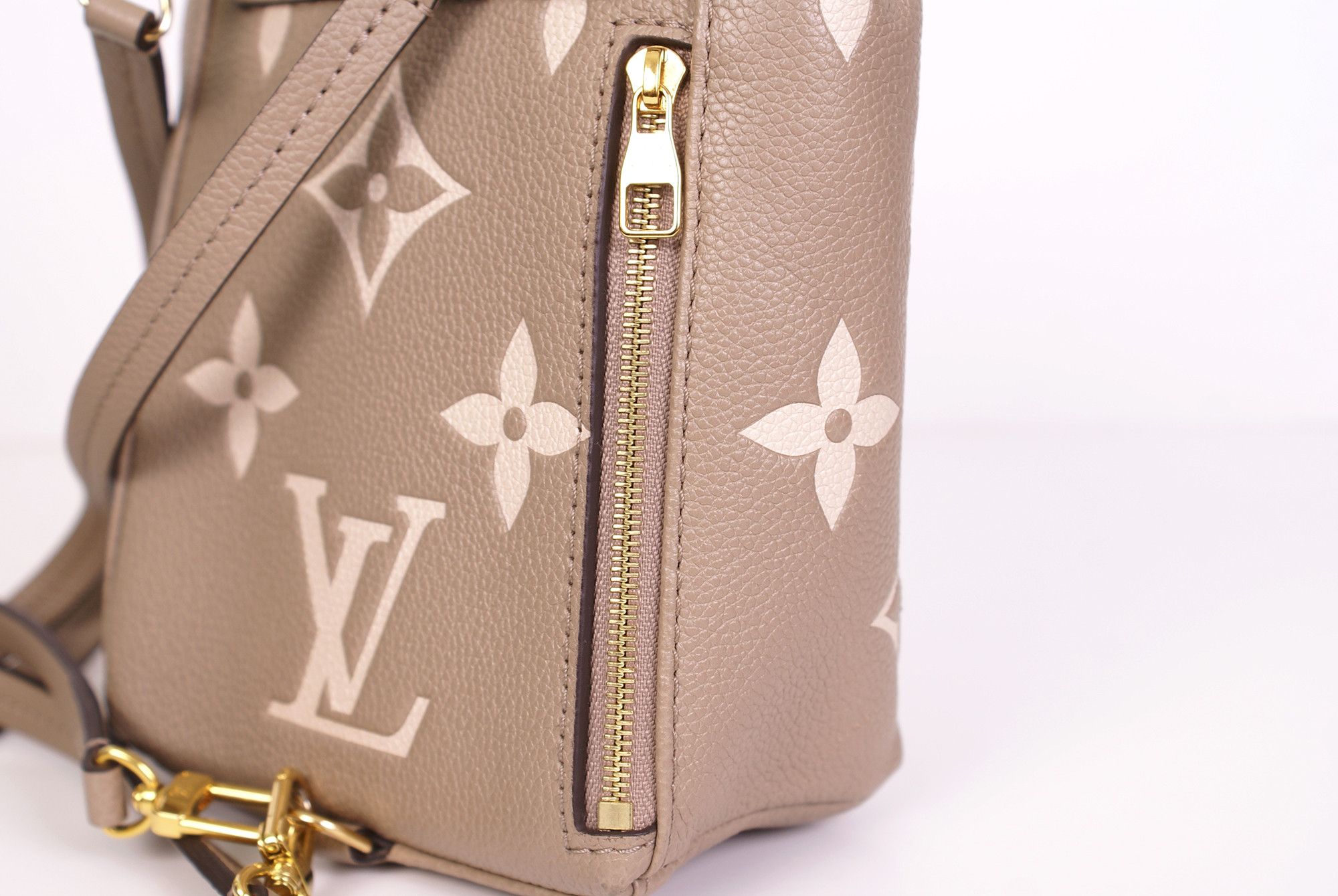 Louis Vuitton Louis Vuitton Tiny Backpack Monogram Empreinte Beige Cream Size ONE SIZE - 9 Thumbnail