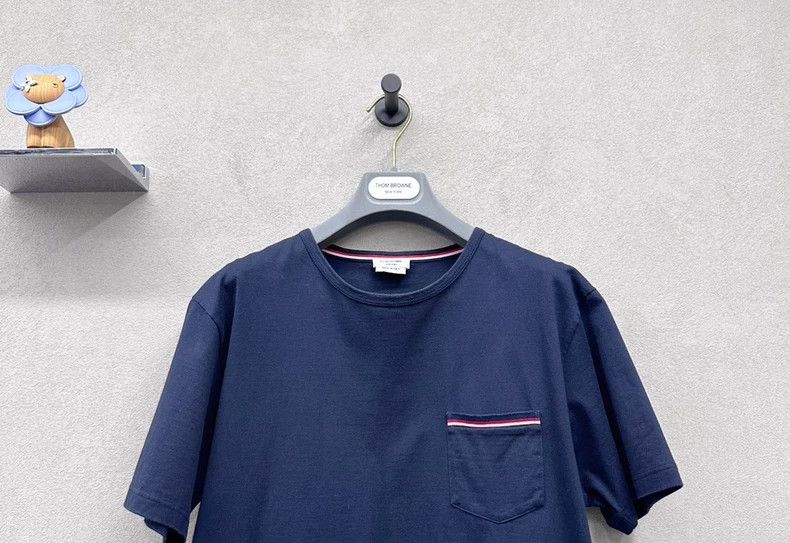 Thom Browne Thom Browne Dark blue short sleeves Size US L / EU 52-54 / 3 - 4 Thumbnail