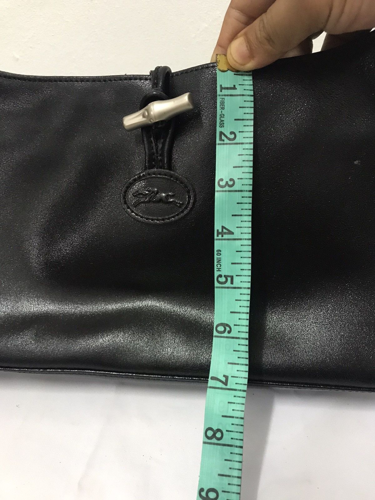 Leather Handbag Longchamp Black