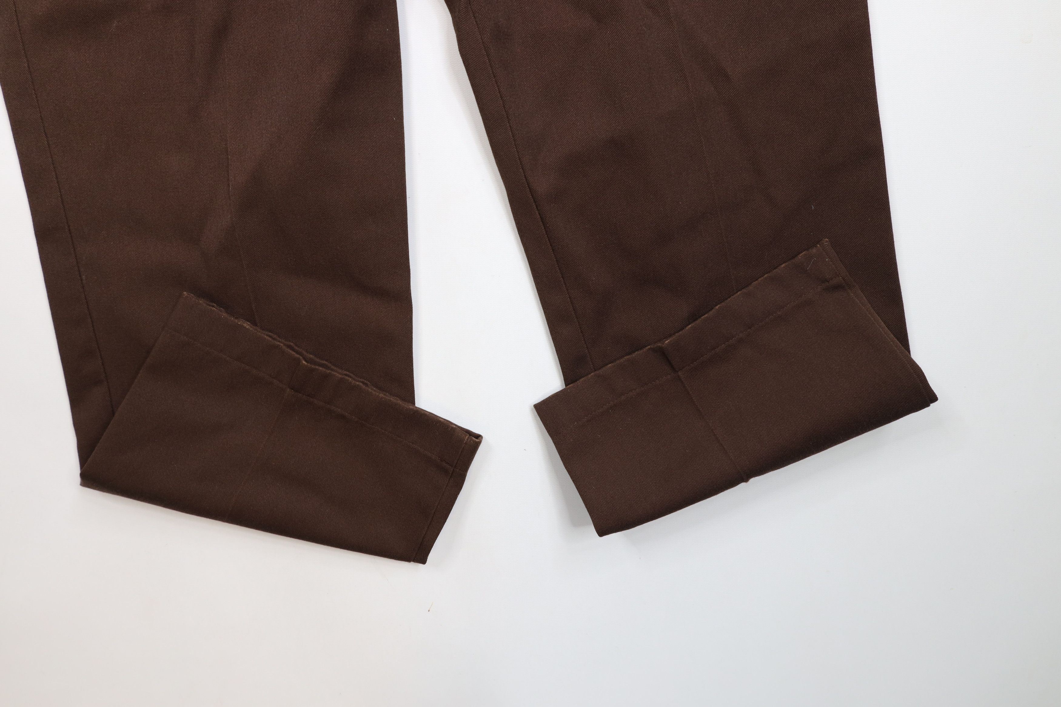 Dickies × Vintage Vintage 90s Y2K Dickies Workwear Wide Leg Pants Brown Size US 36 / EU 52 - 5 Thumbnail
