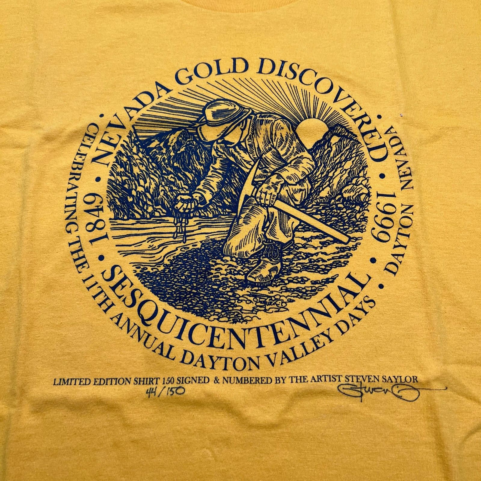 Hanes 1999 Nevada Gold Discovery Dayton T Shirt XL Limited 44/150 Size US XL / EU 56 / 4 - 2 Thumbnail