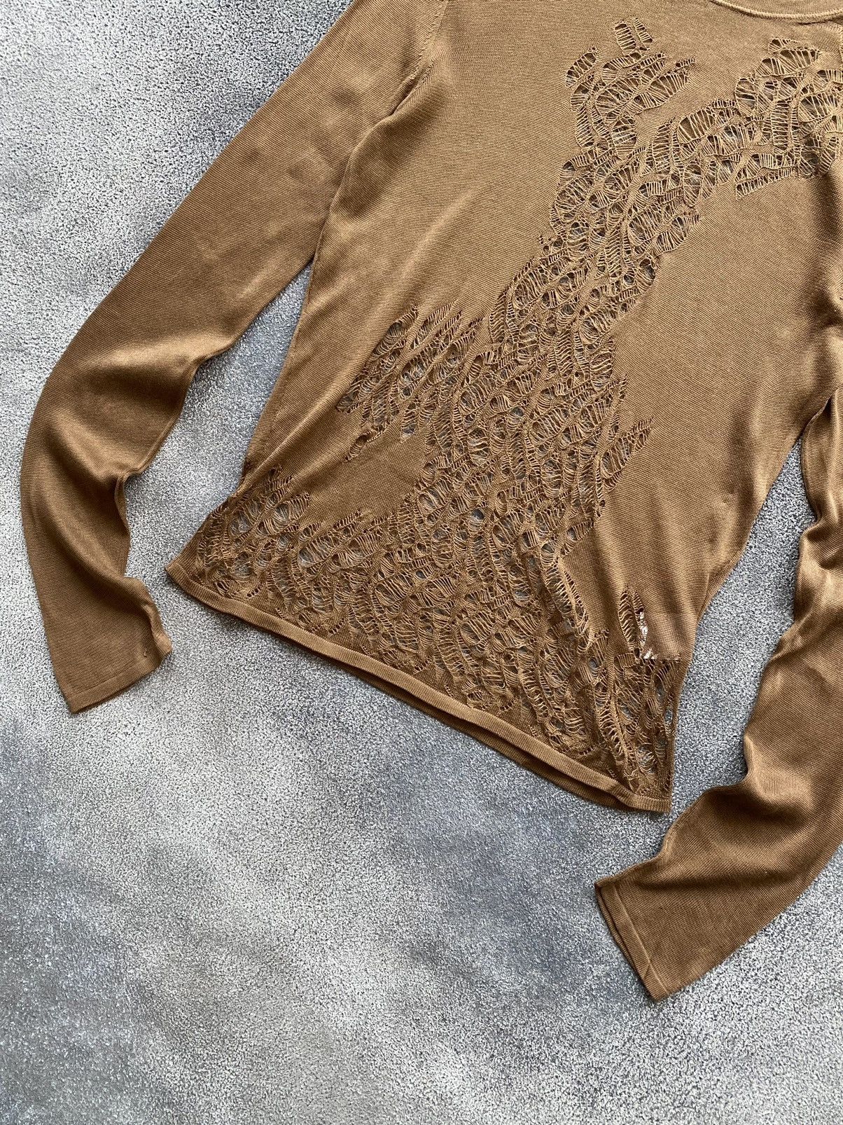 Gucci 2000’s Gucci By Tom Ford Silk Mesh Blouse Size M / US 6-8 / IT 42-44 - 6 Thumbnail