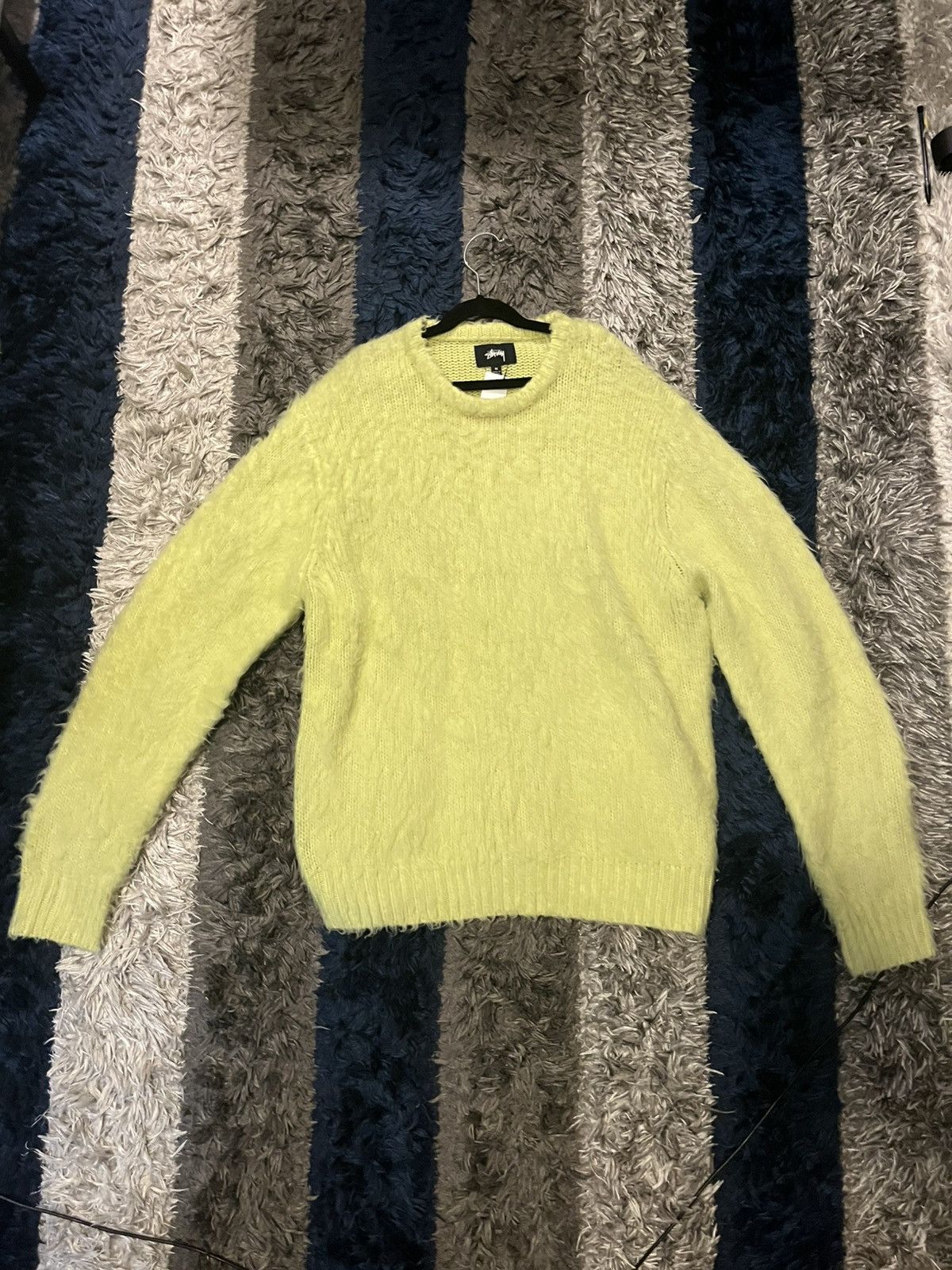 Designer × Stussy Stussy Lime Mohair Sweater Size US M / EU 48-50 / 2 - 1 Thumbnail