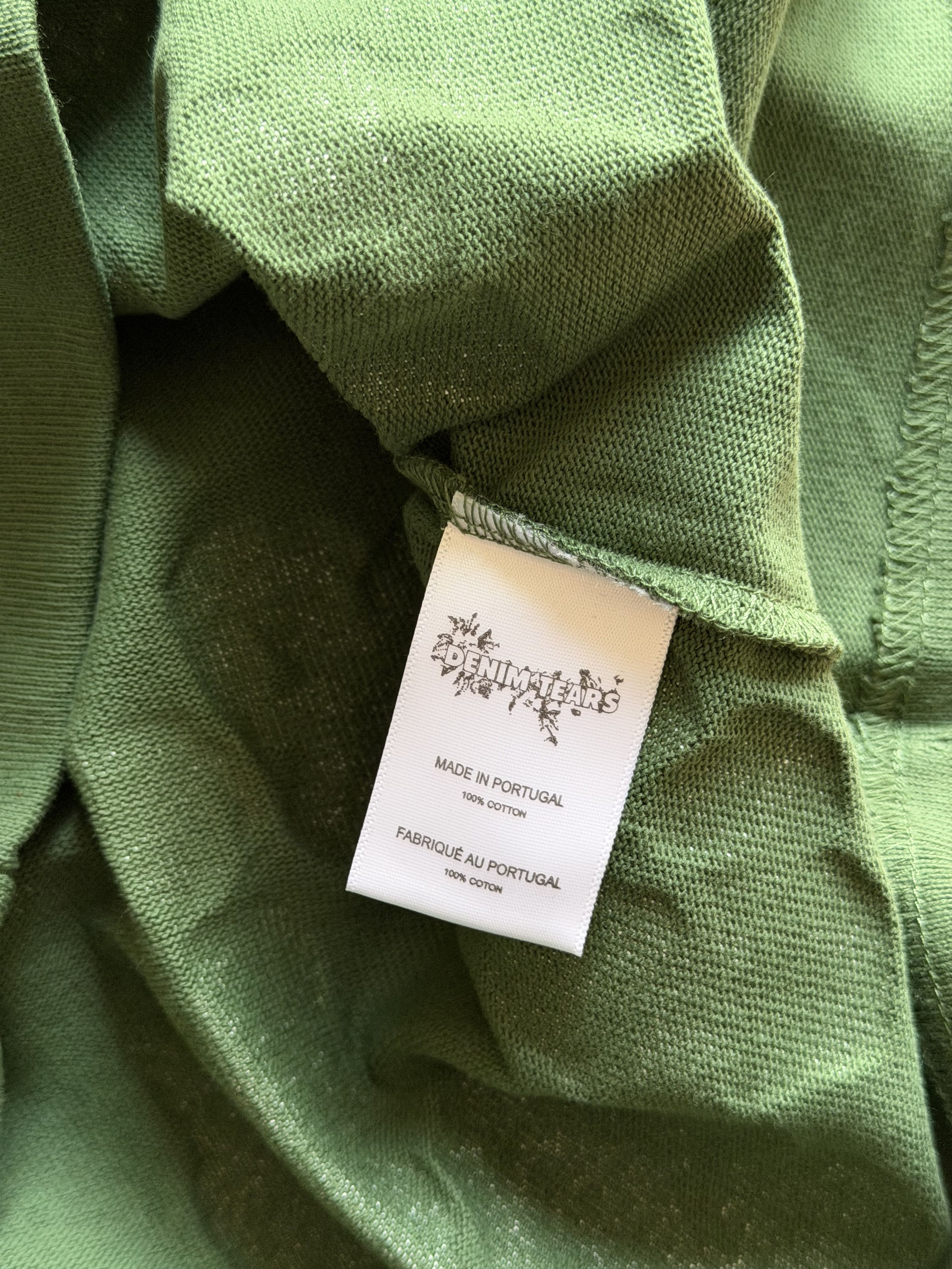 DENIM TEARS Denim Tears Cotton Wreath Long Sleeve Tee in Green Size US XL / EU 56 / 4 - 10 Thumbnail