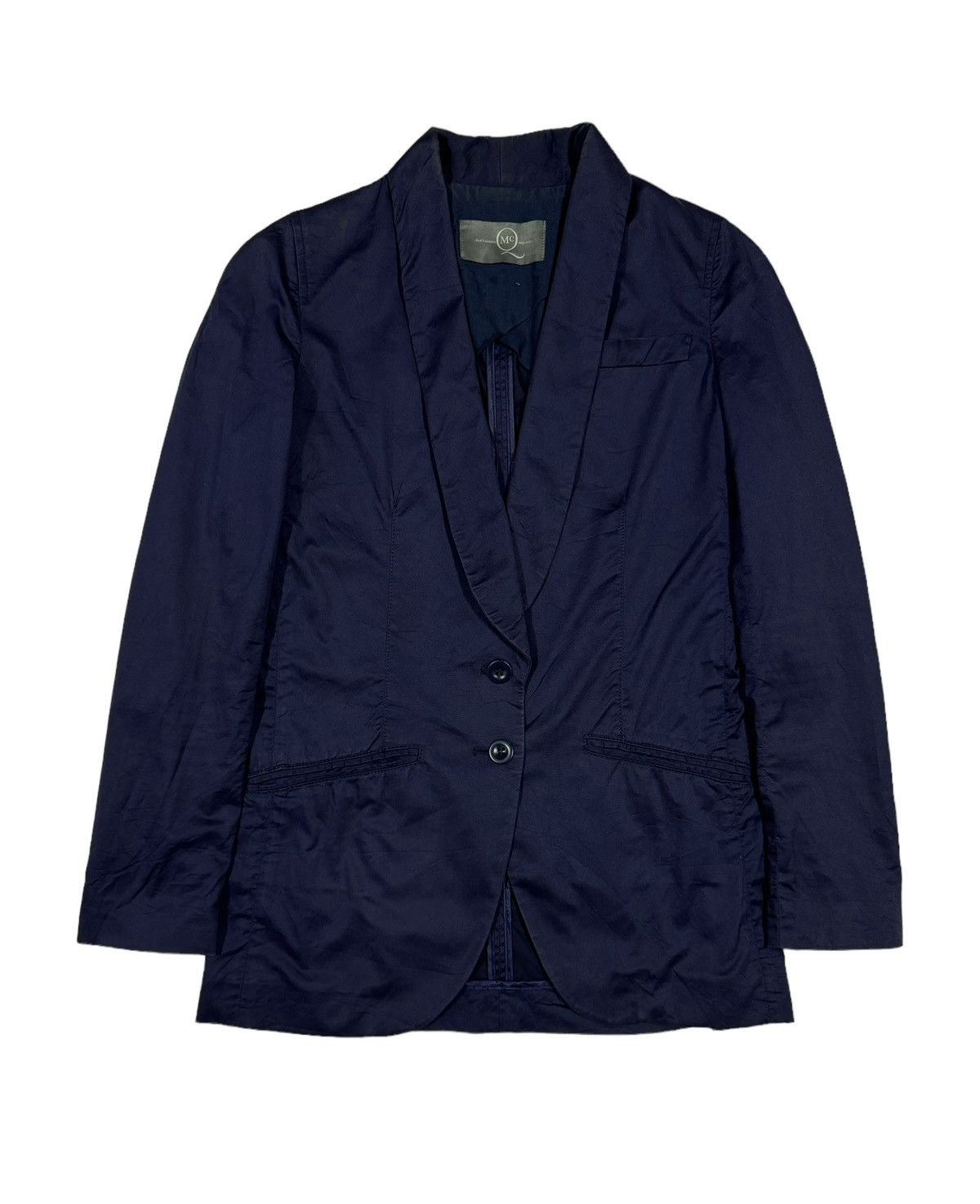 Alexander McQueen Alexander Mcqueen Navy Blue Blazer Jacket Size 36 Size 36S - 1 Thumbnail
