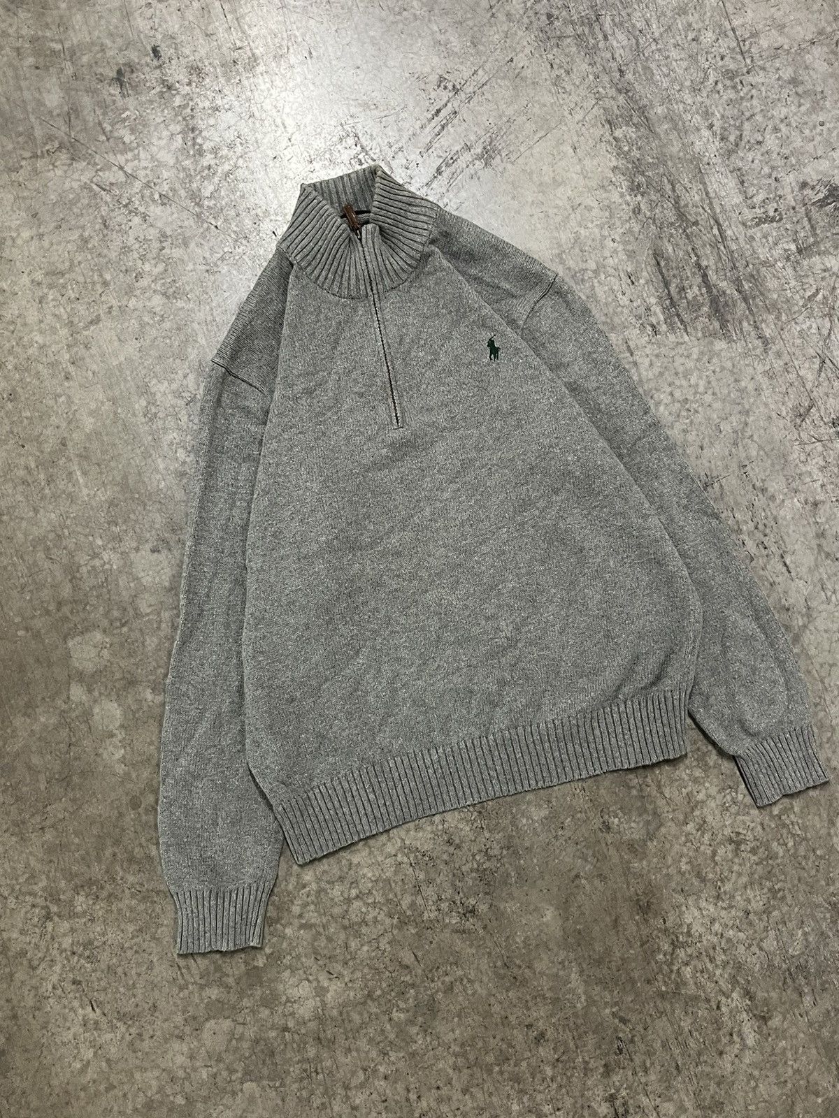 Polo Ralph Lauren × Vintage Polo Ralph Lauren vintage 1/4th zip knit sweater preppy hype Size US XL / EU 56 / 4 - 2 Thumbnail