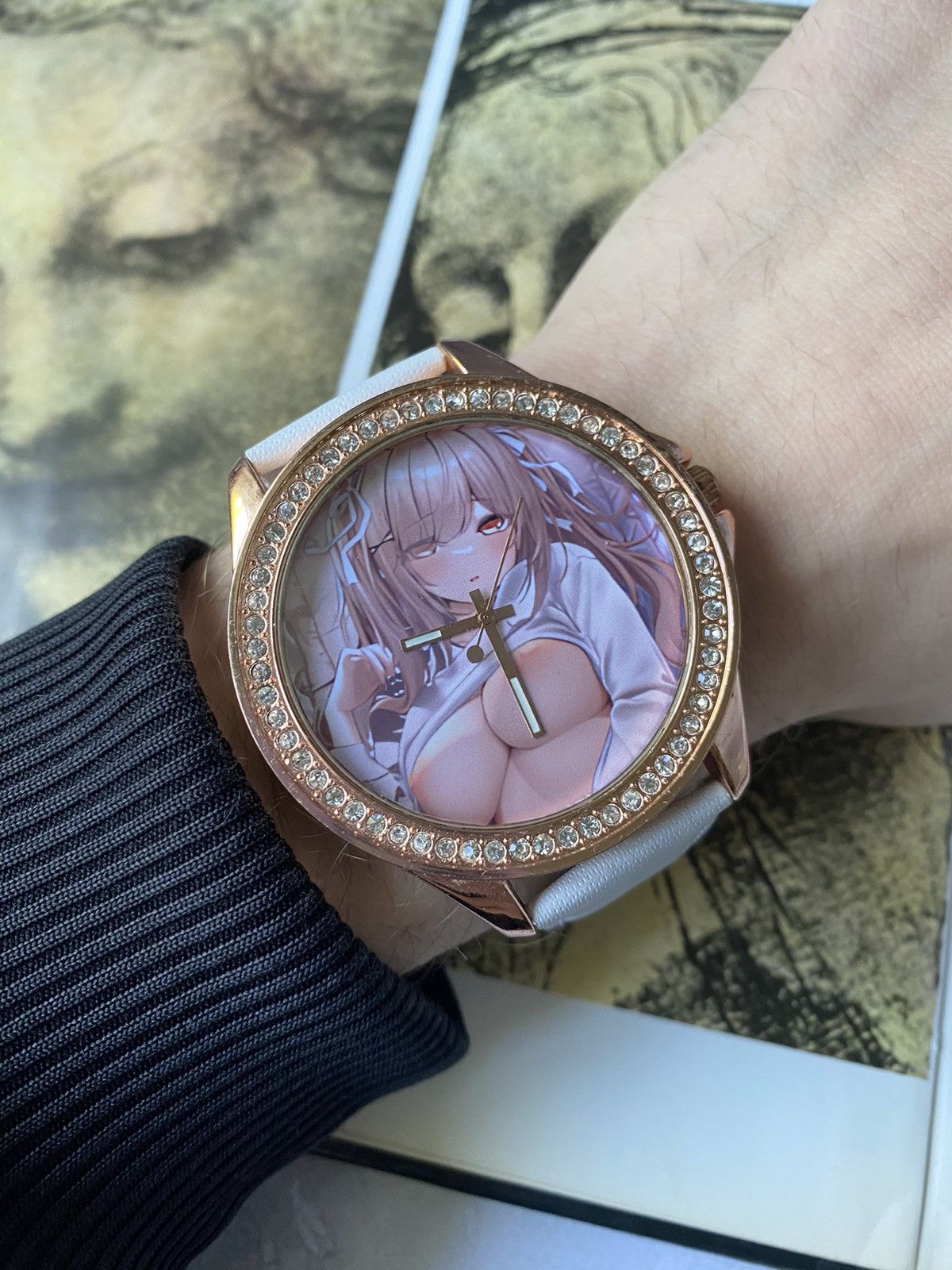 Japanese Brand × Jewelry × Vintage Anime Girl Watch Kawaii Stylish White Strap Size ONE SIZE - 5 Thumbnail