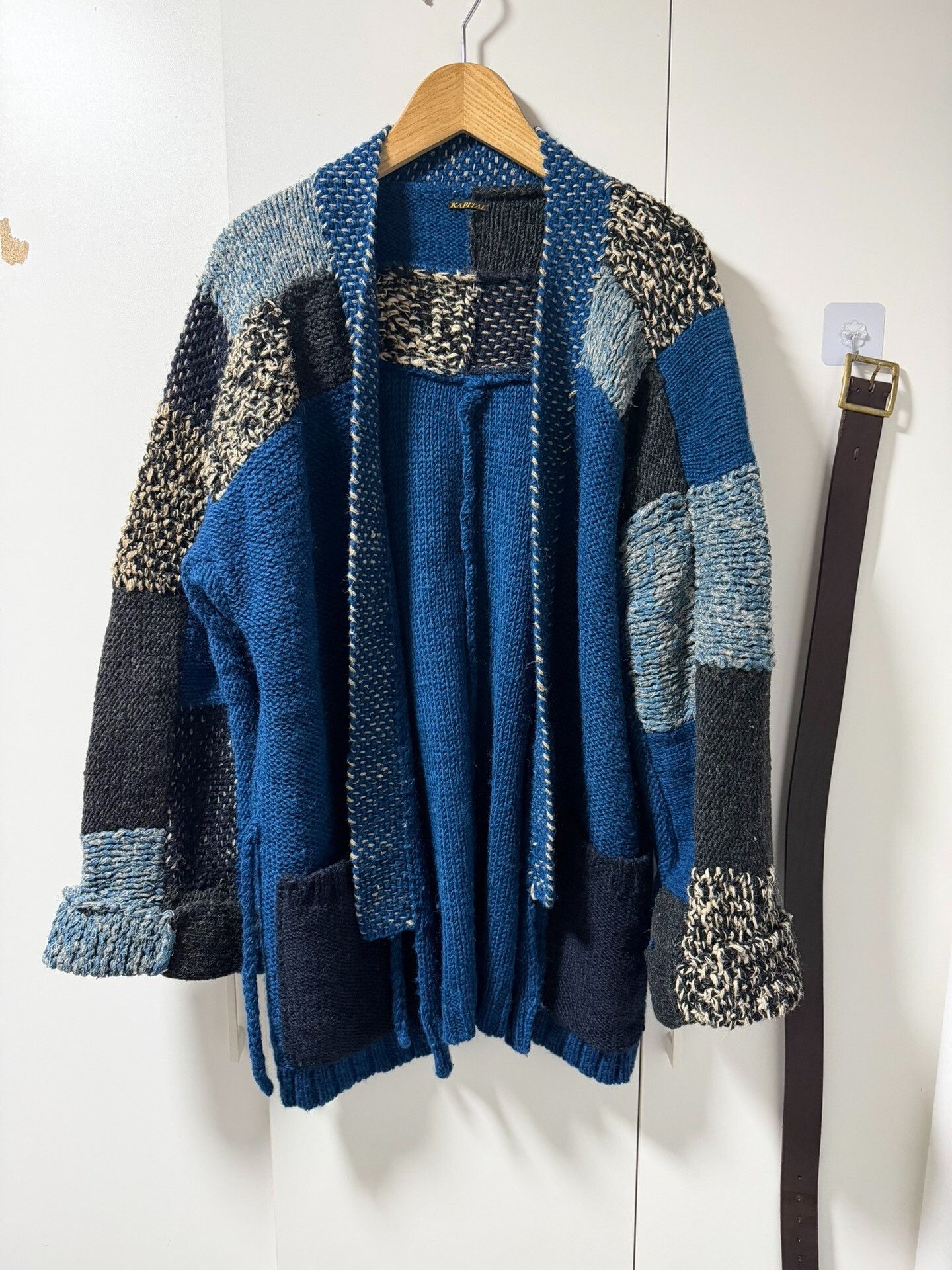 Kapital KAPITAL Wool Patchwork Cardigan Jacket Size US M / EU 48-50 / 2 - 1 Thumbnail