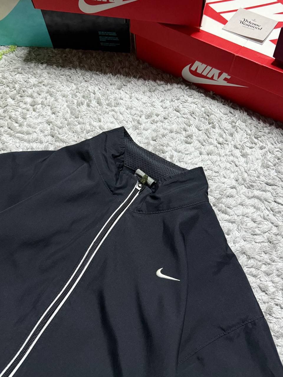 Nike 00s Vintage Nike Swoosh Logo Retro Light Drill Jacket Rare Size US M / EU 48-50 / 2 - 2 Thumbnail