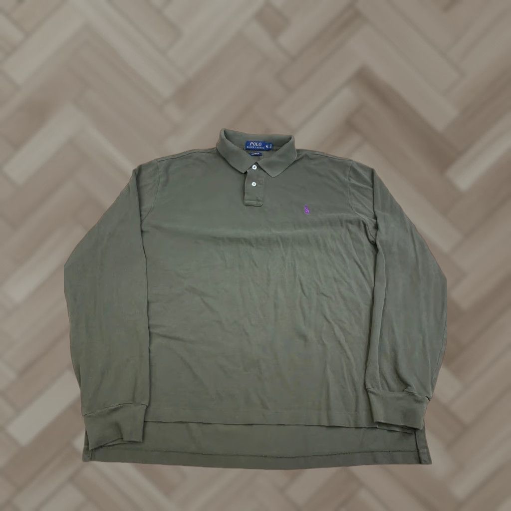 Polo Ralph Lauren Polo Ralph Lauren Shirt Men XL Green Long Sleeve Collared Button-Up Preppy Classic Casual]] Size US XL / EU 56 / 4 - 1 Thumbnail