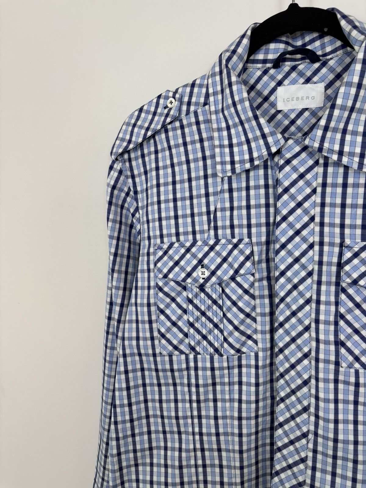 Iceberg Iceberg Vintage Men’s Gingham Check Long Sleeve Shirt Size US L / EU 52-54 / 3 - 8 Thumbnail