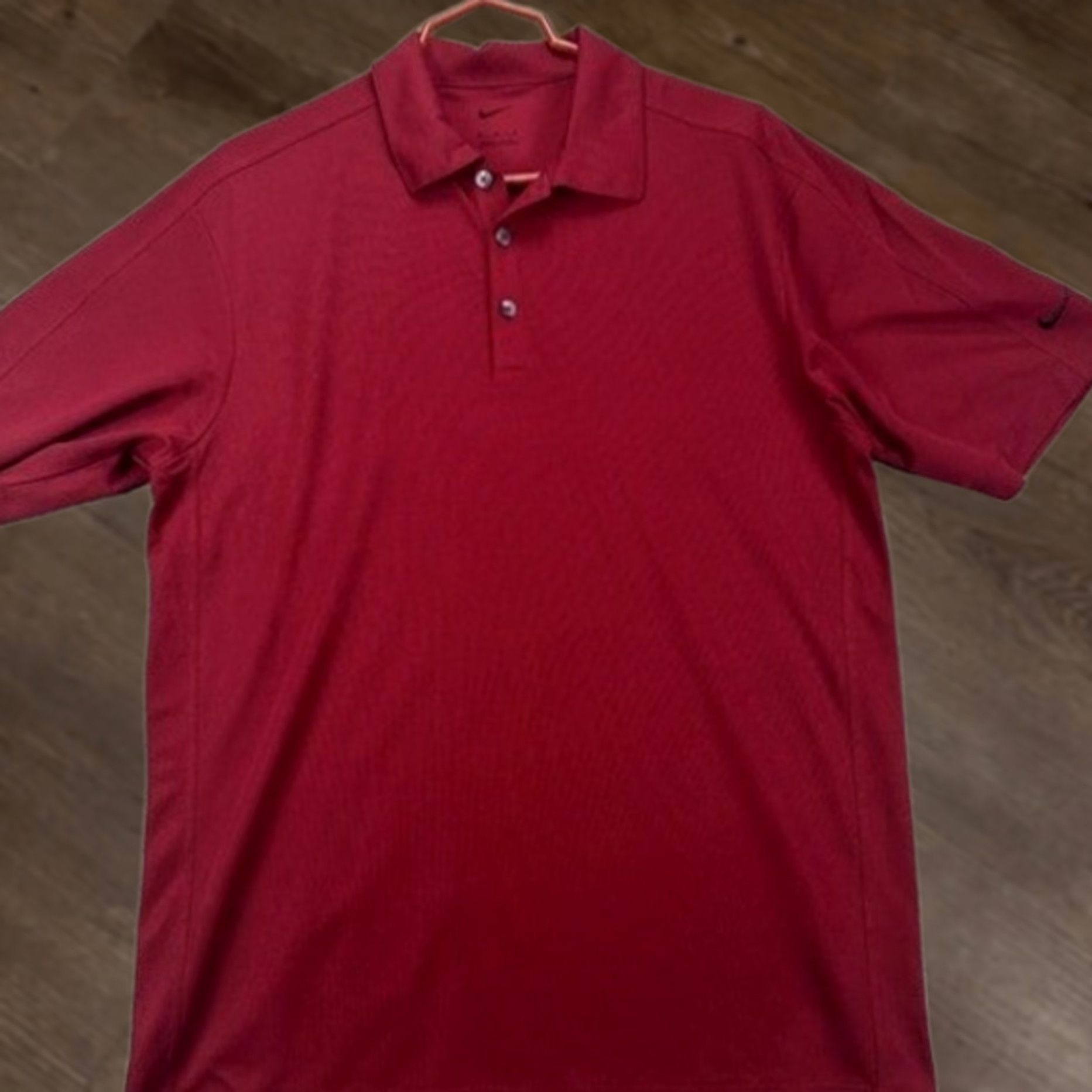 Nike Nike Dri-FIT Polo Shirt Men M Red - Short Sleeve, Performance, Moisture Wicking, Breathable, Jersey, Golf Size US M / EU 48-50 / 2 - 1 Thumbnail