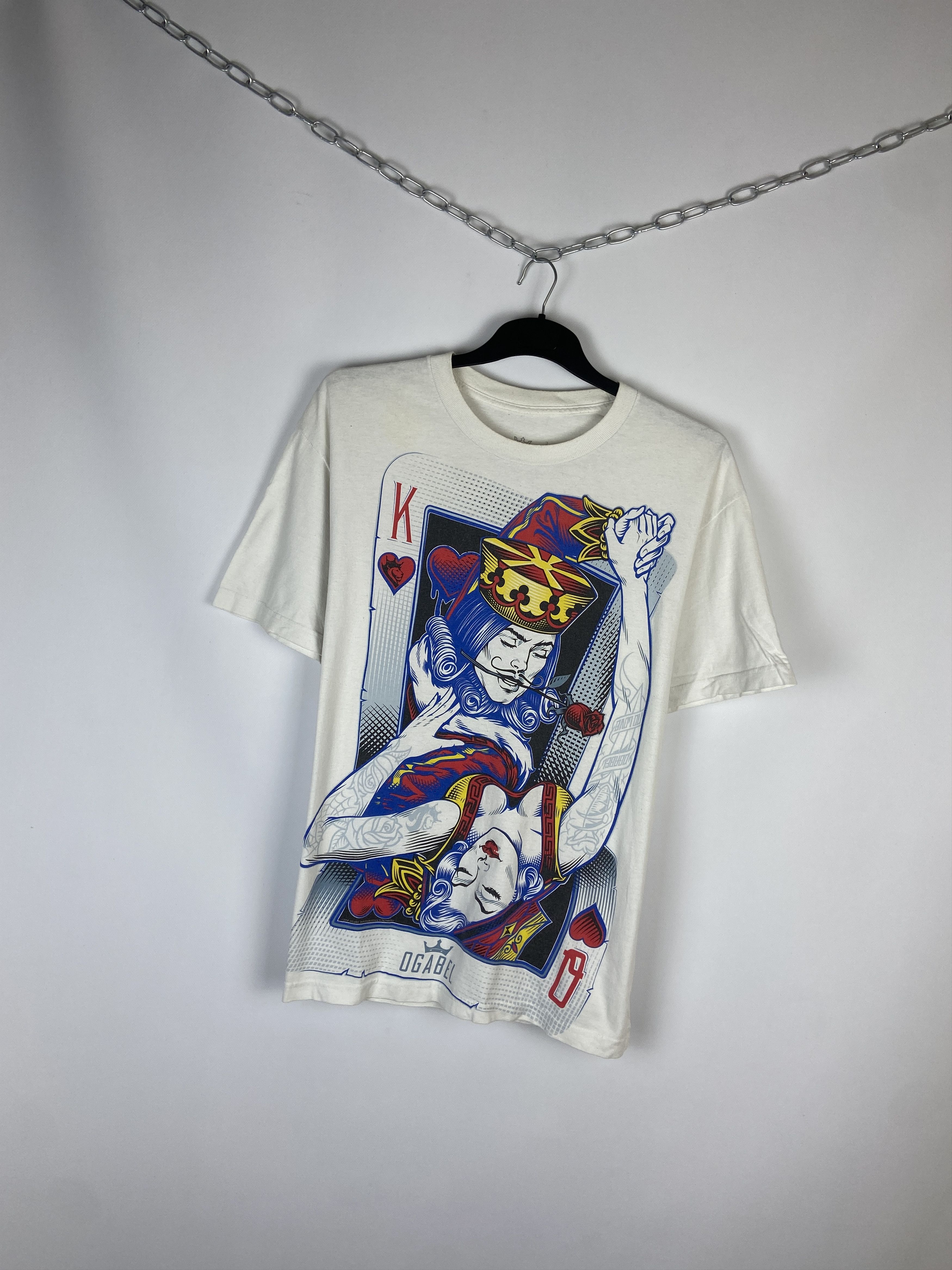 Other Vintage Rare Ogabel Poker T Shirt Size US L / EU 52-54 / 3 - 2 Thumbnail