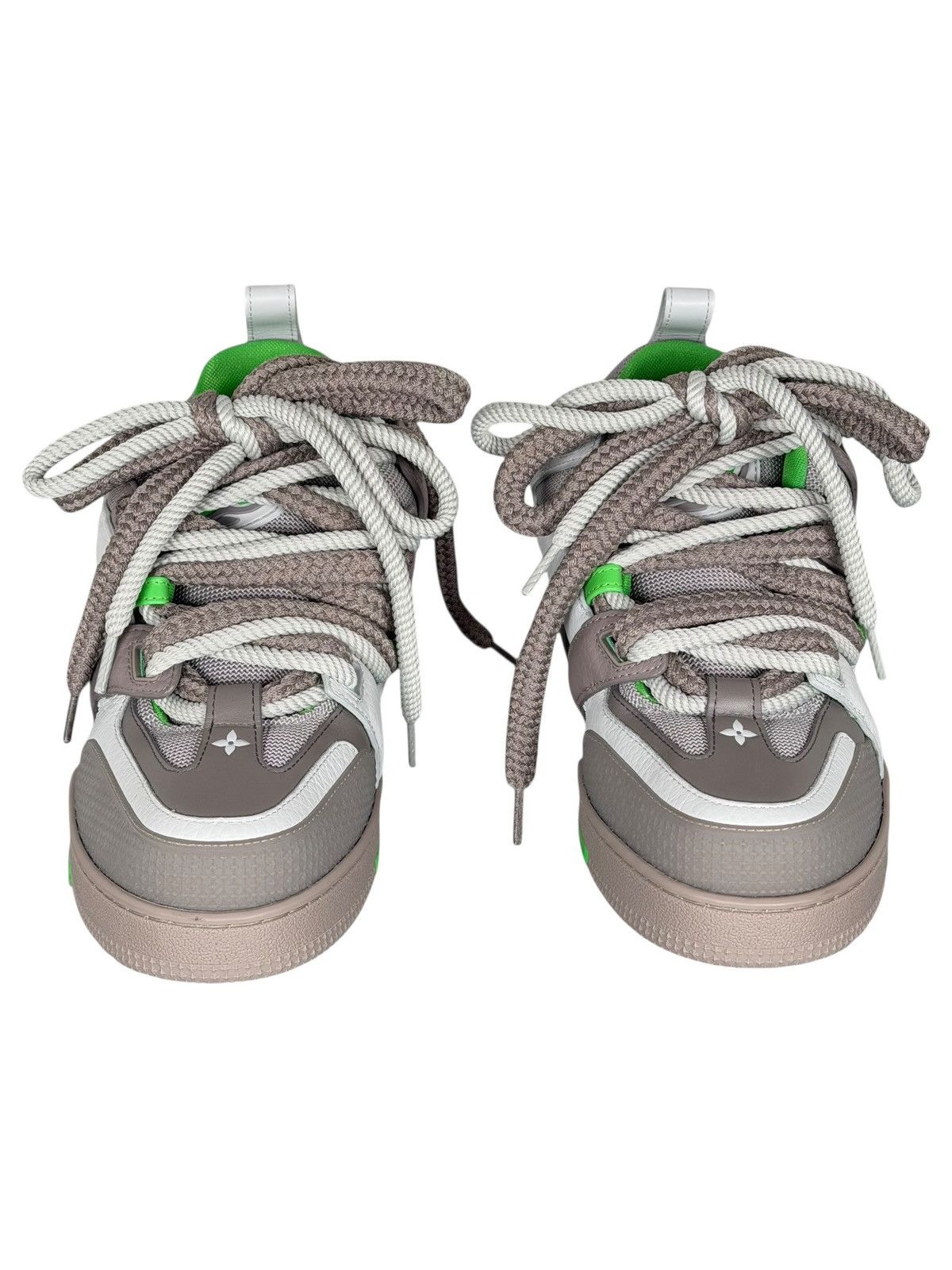 Louis Vuitton Louis Vuitton Grey Green LV Skate Sneakers Size US 7 / EU 40 - 6 Thumbnail
