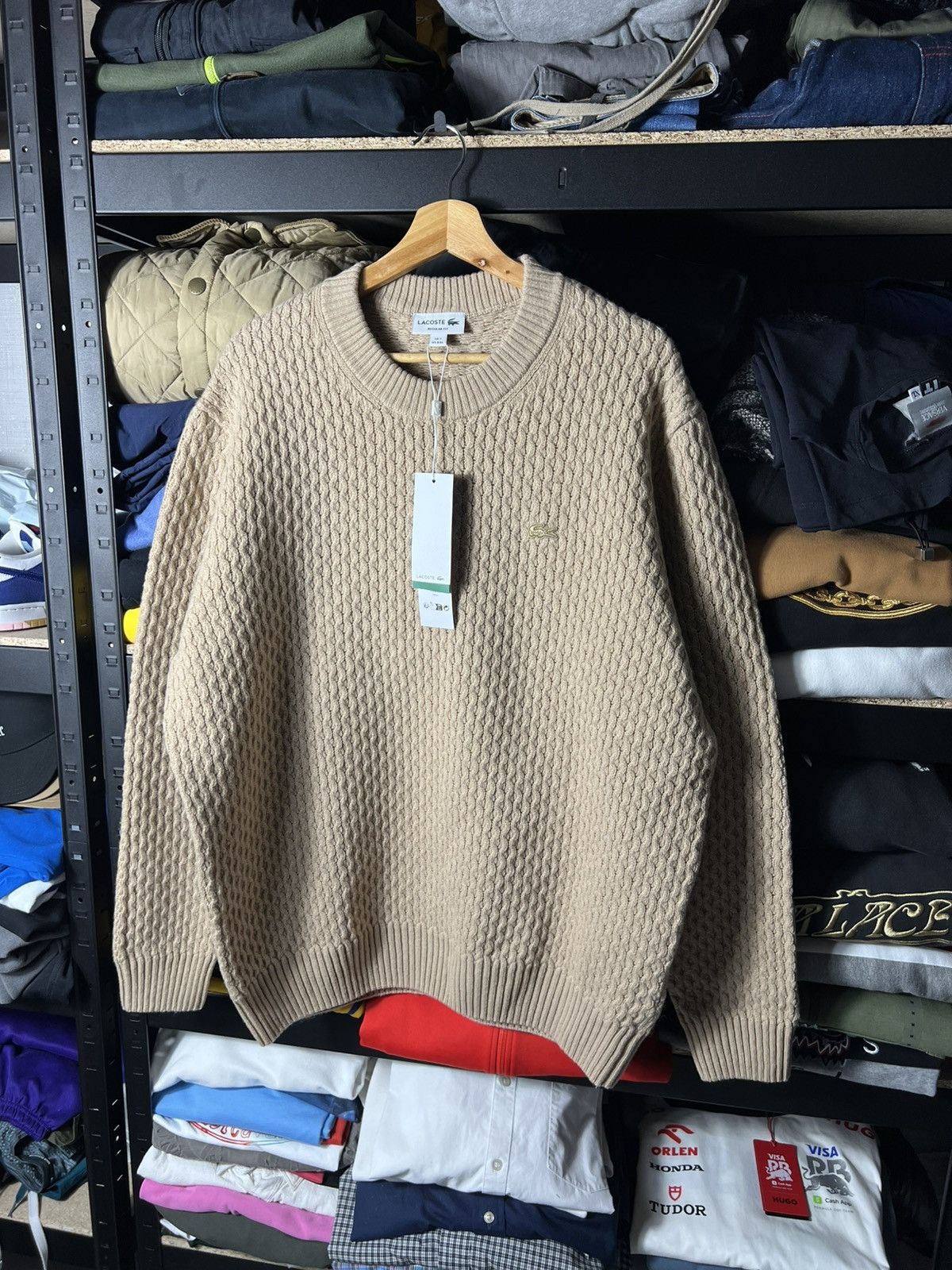Lacoste 🔥 Lacoste Cable Knit Wool Sweater — FR 7 / XXL Size US XXL / EU 58 / 5 - 1 Thumbnail