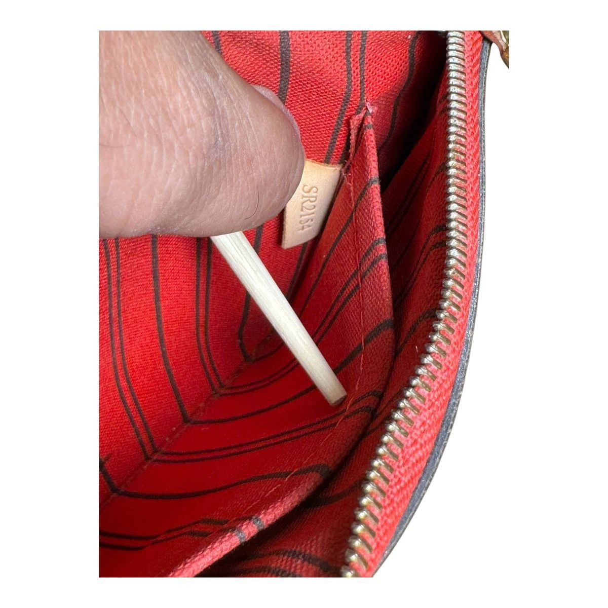 Louis Vuitton LOUIS VUITTON Neverfull Pouchette / Wristlet Monogram Brown Size ONE SIZE - 9 Thumbnail