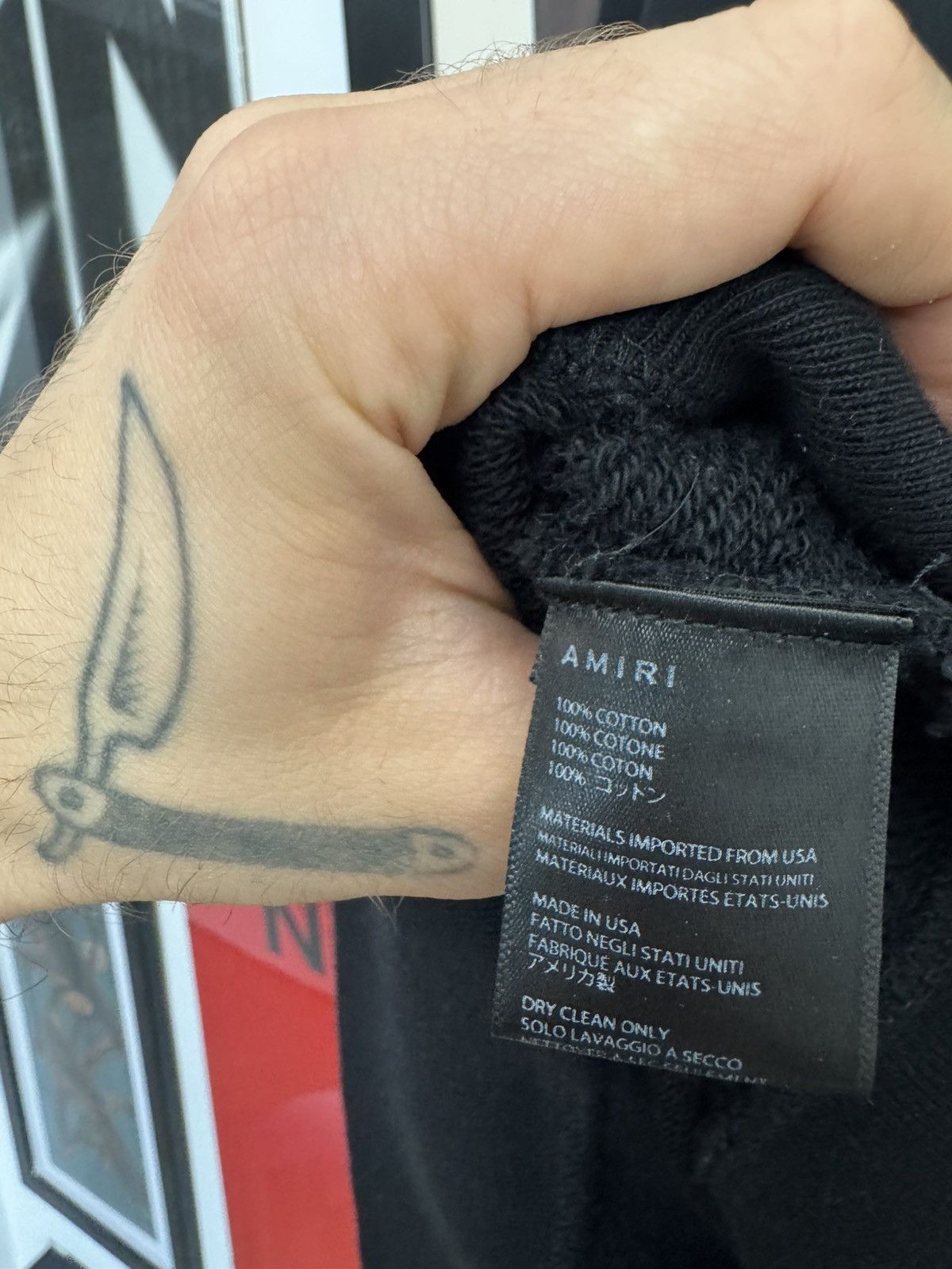 Amiri SS22 Amiri Black Coffee Las Vegas Designer Crewneck Event Size US M / EU 48-50 / 2 - 6 Thumbnail
