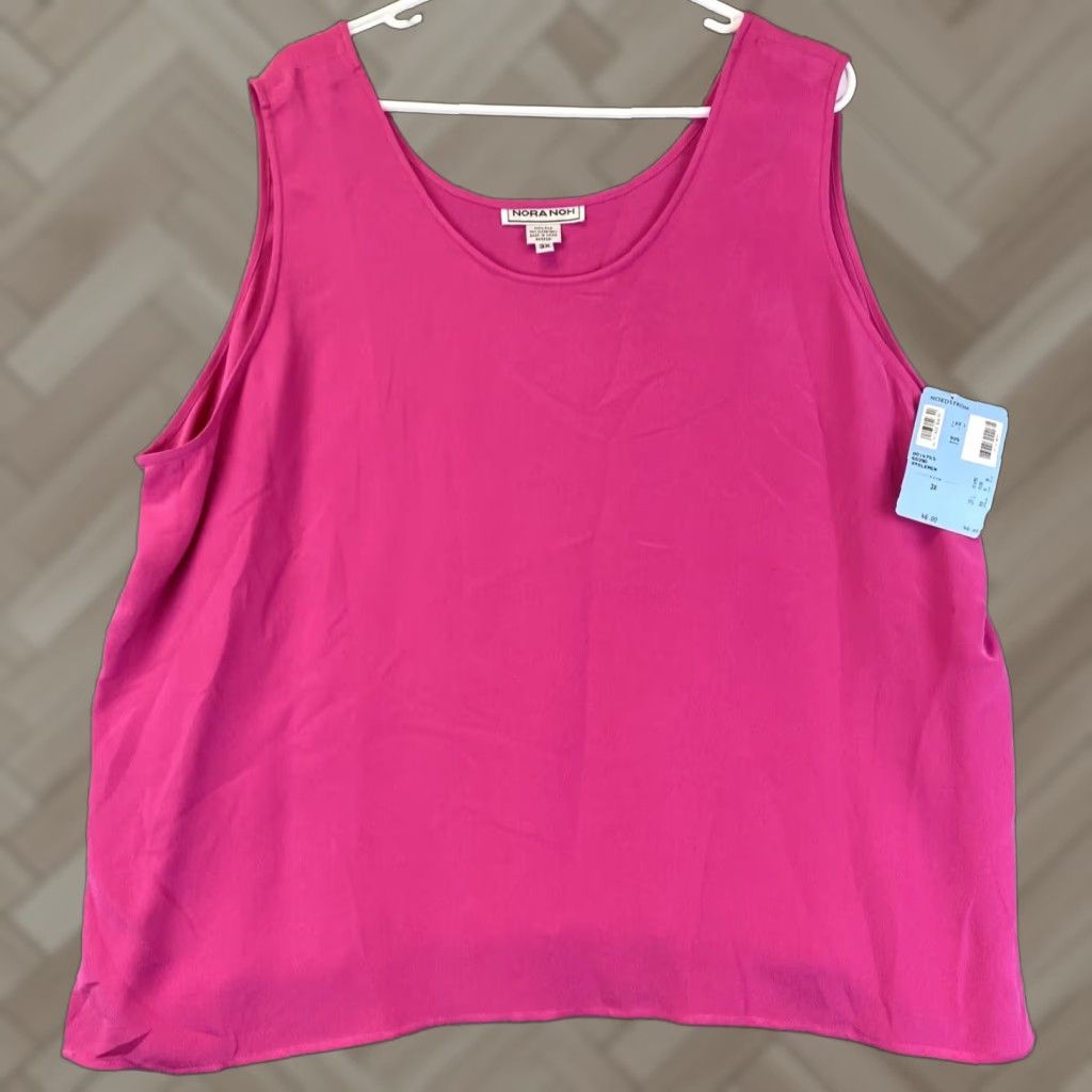 Vintage VINTAGE Nora Noh Women's Pink Design Tank Top Sleeveless 3X All Seasons Blouse Size XXL / US 16-18 / IT 52-54 - 1 Thumbnail