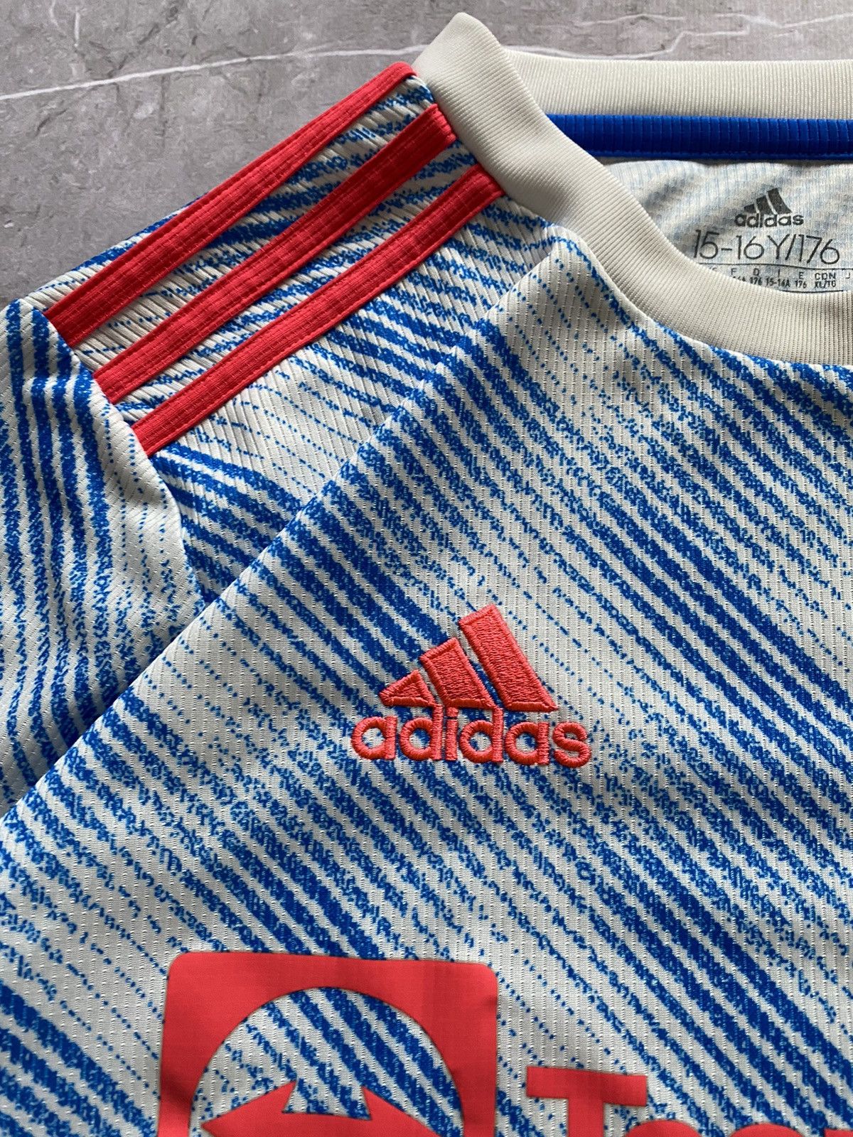 Adidas × Vintage Rare 2021-22 Adidas Manchester United Soccer Jersey Football Size US S / EU 44-46 / 1 - 4 Thumbnail